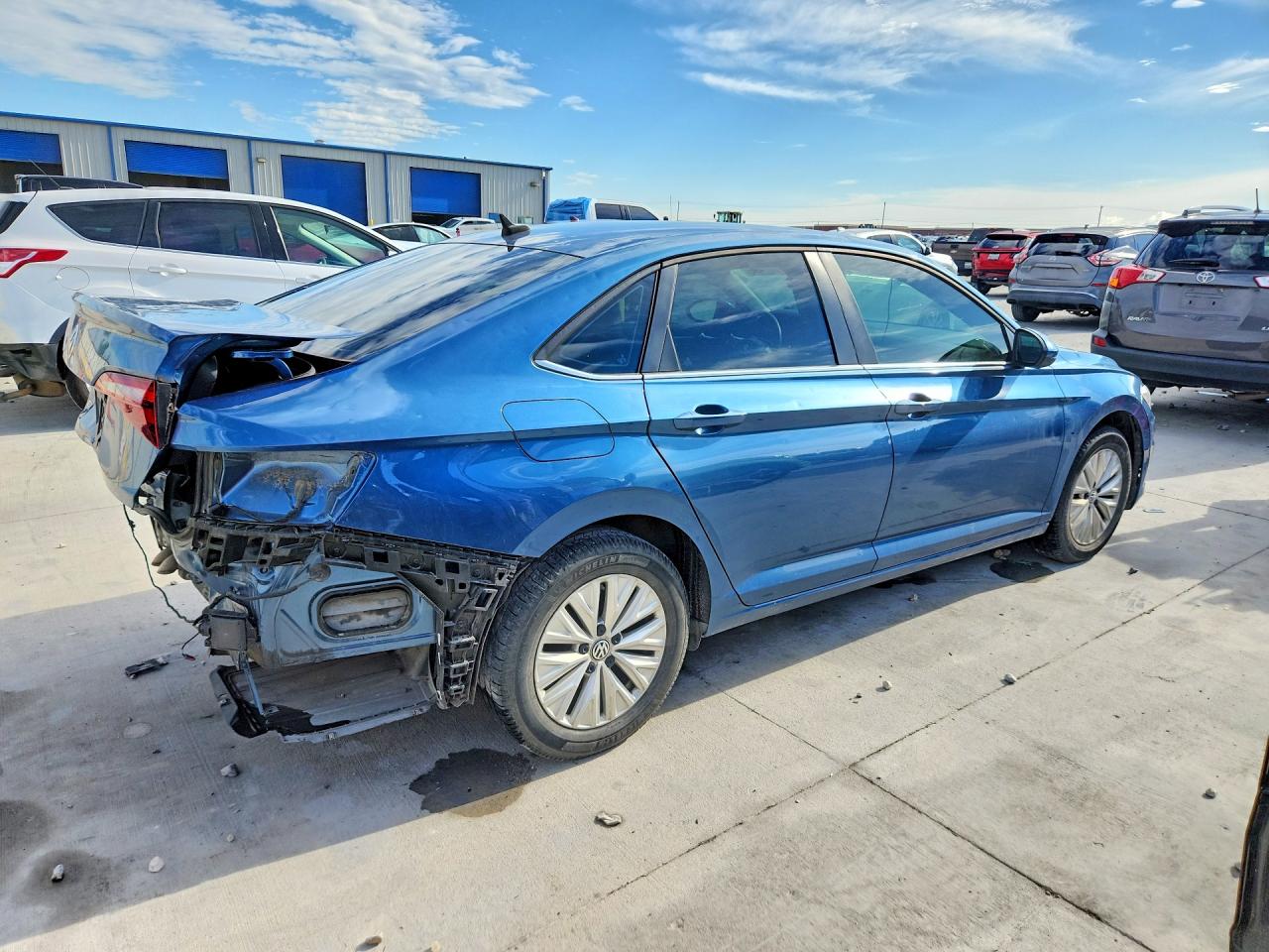 2020 Volkswagen Jetta S Синий vin: 3VWCB7BU6LM076952