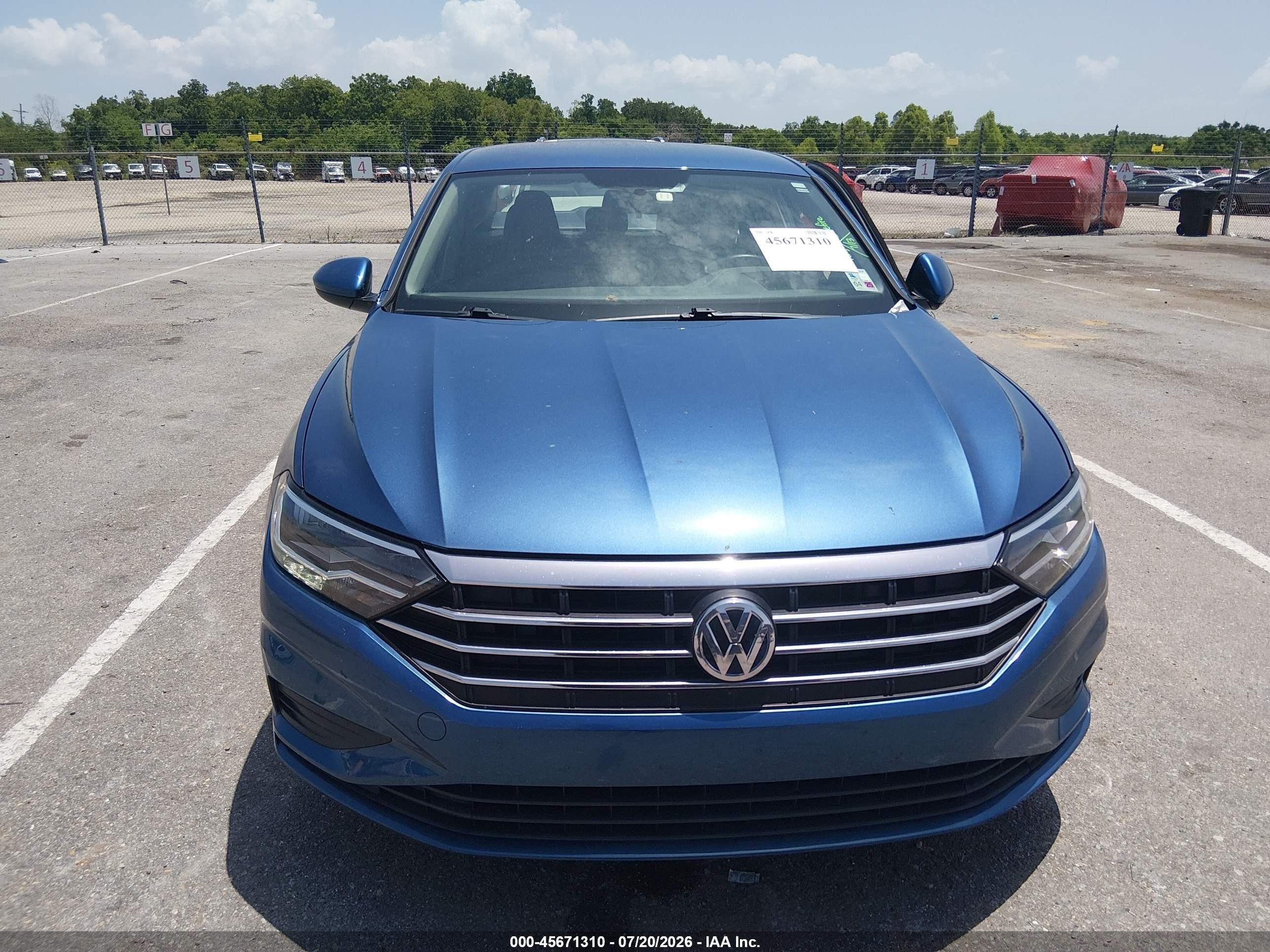 2019 Volkswagen Jetta 1.4t R-line/1.4t S/1.4t Se Blue vin: 3VWCB7BU7KM226002