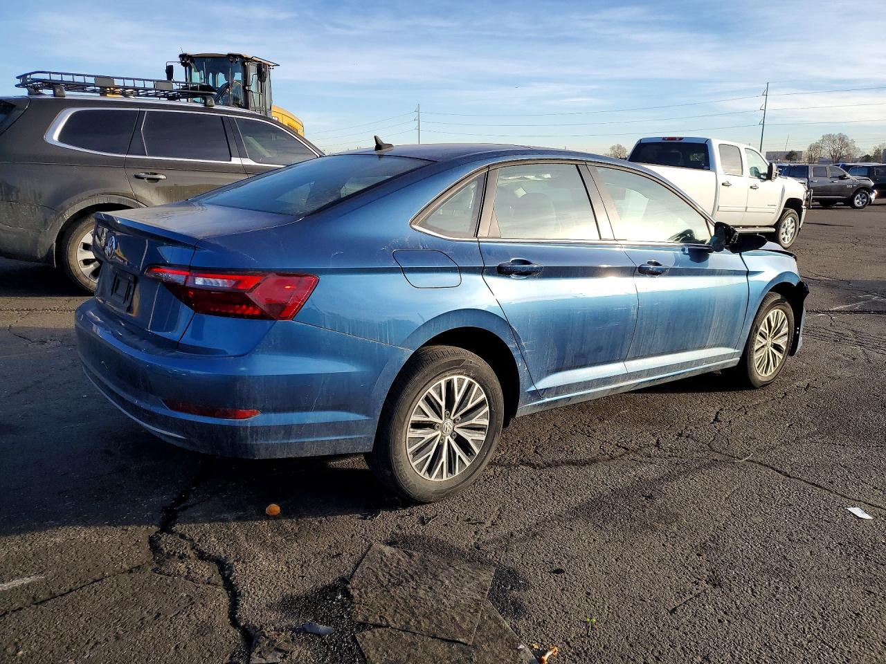 2020 Volkswagen Jetta S Blue vin: 3VWCB7BU7LM032684