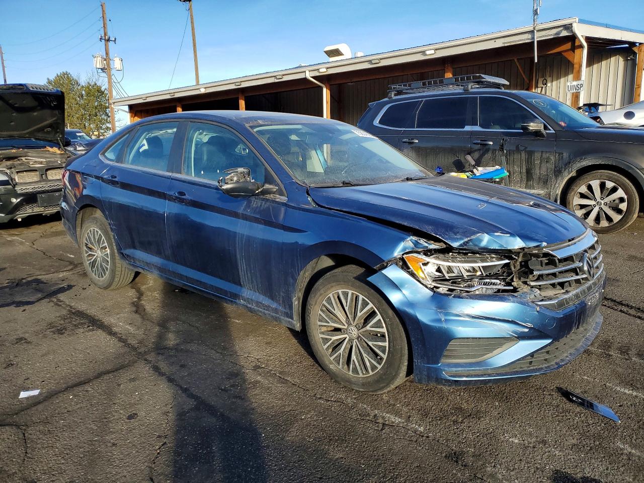 2020 Volkswagen Jetta S Blue vin: 3VWCB7BU7LM032684