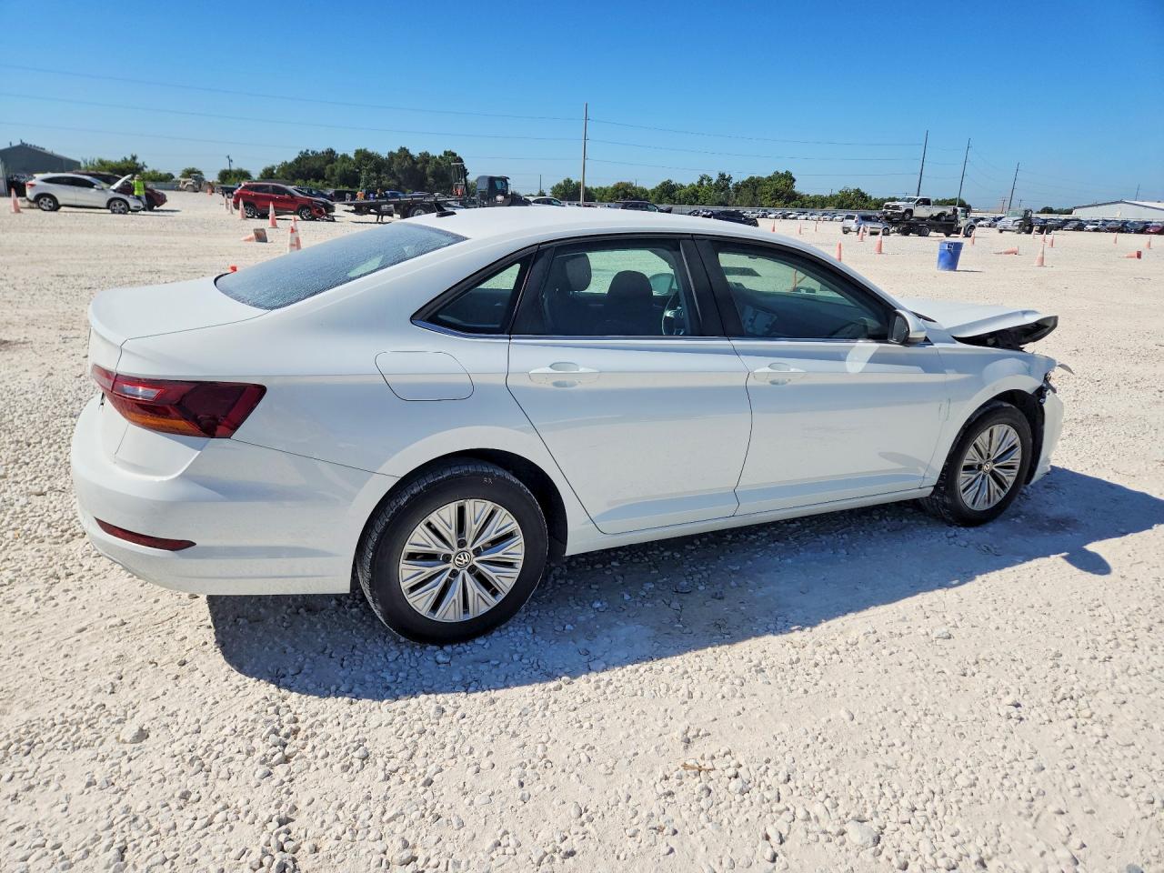 2019 Volkswagen Jetta S White vin: 3VWCB7BUXKM226706