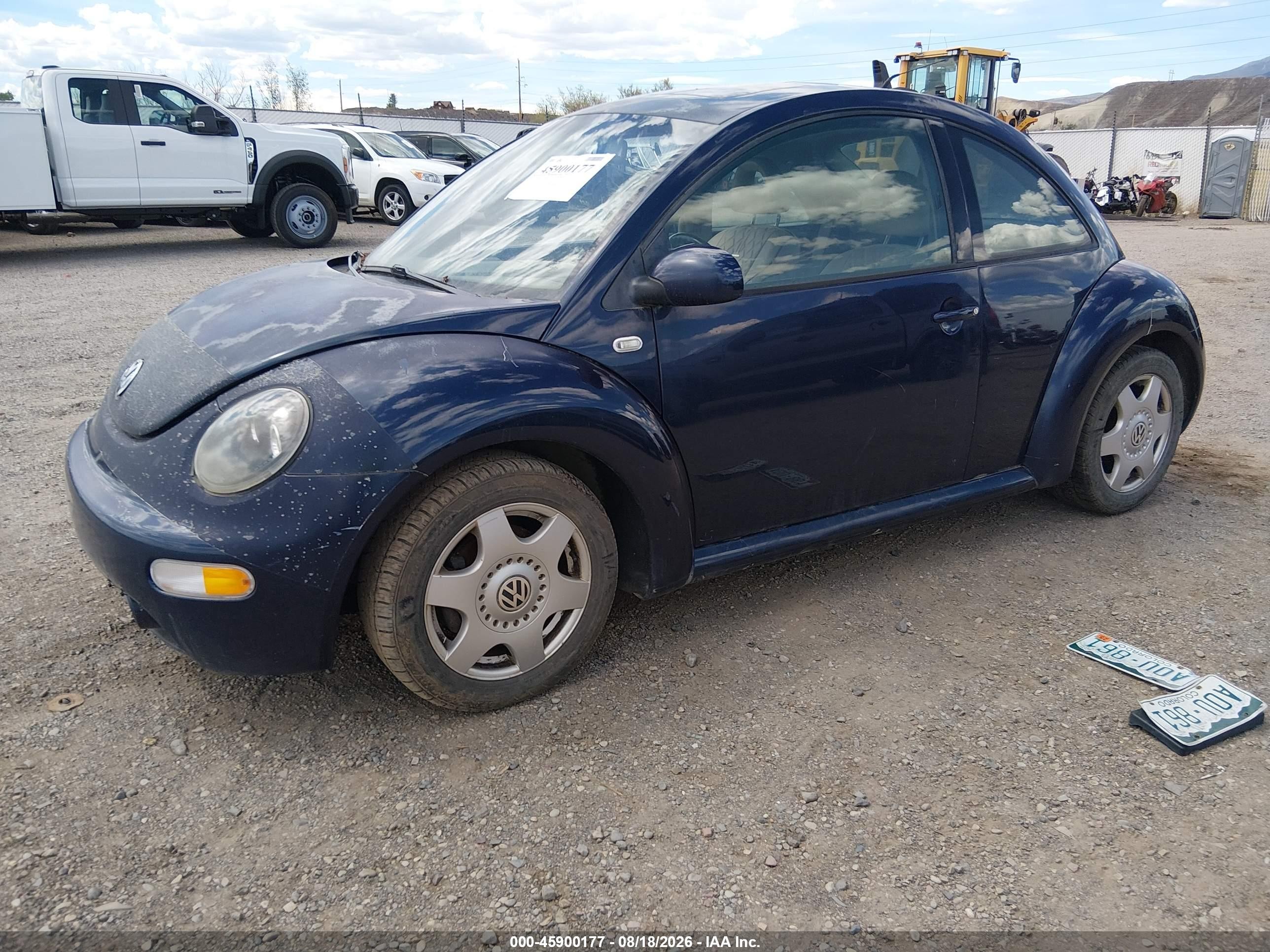 2001 Volkswagen New Beetle Gls 1.8l Turbo Blue vin: 3VWCC21C01M403321