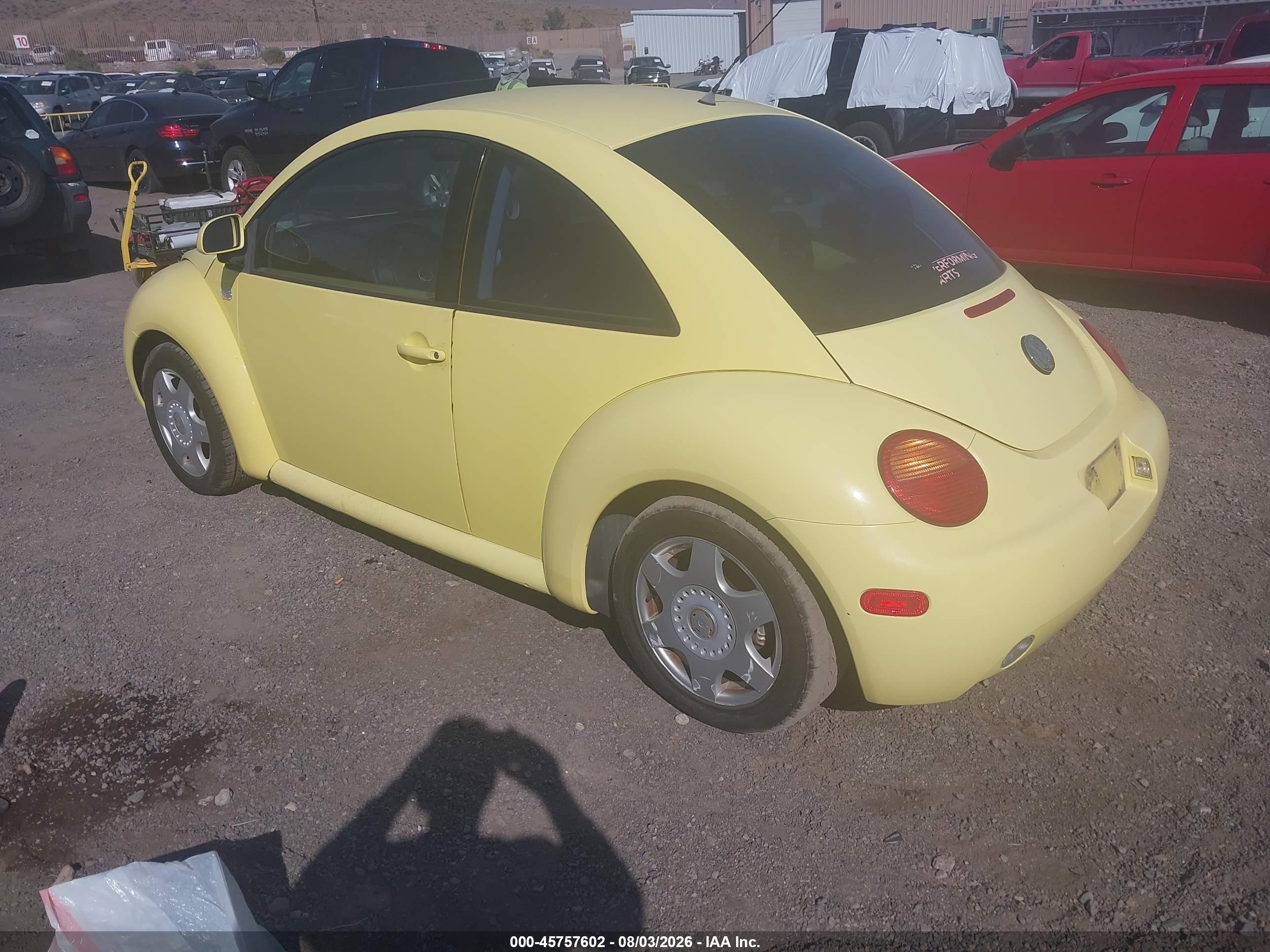 1999 Volkswagen New Beetle Gls Yellow vin: 3VWCC21C0XM456898
