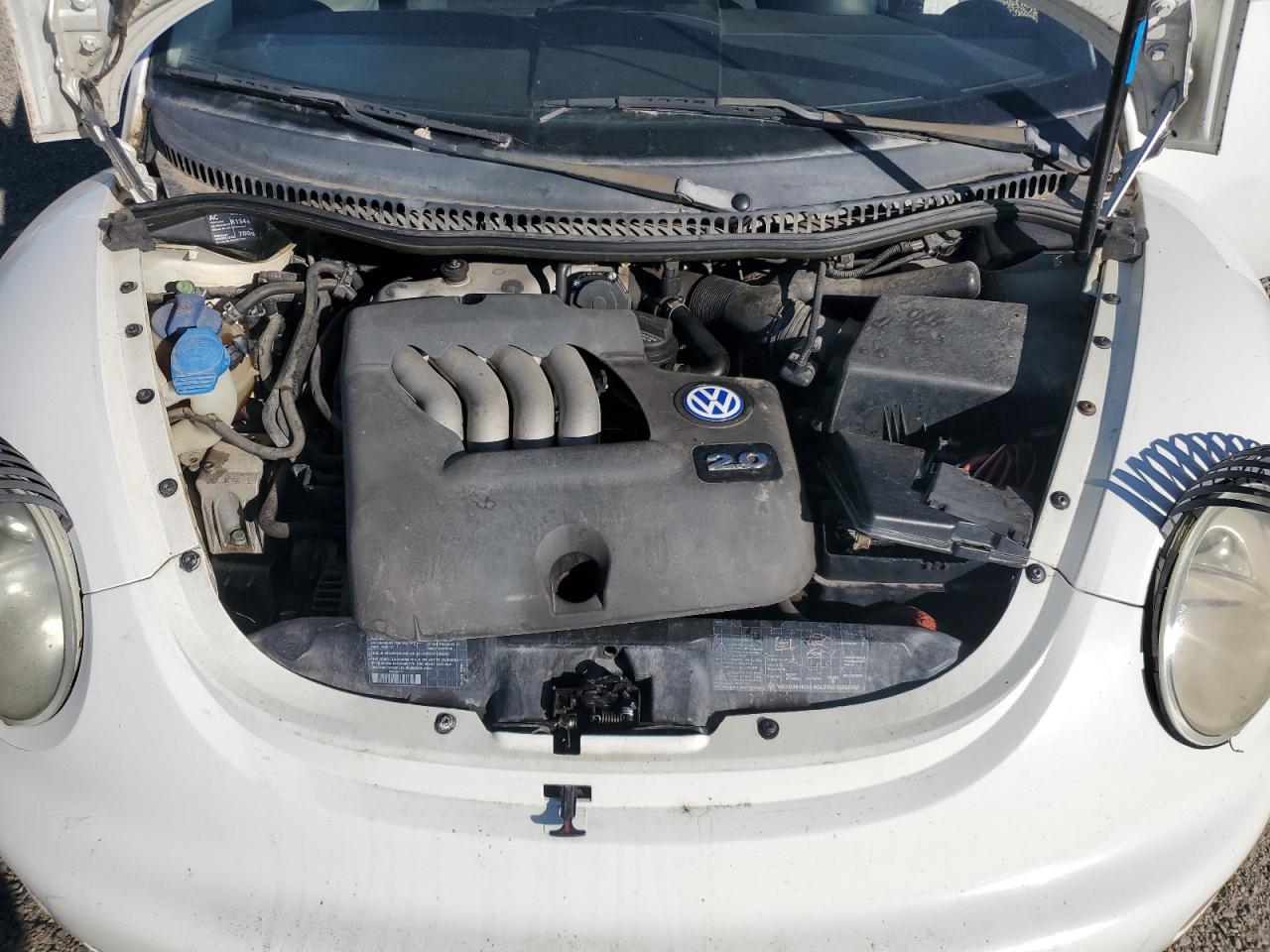 1999 Volkswagen New Beetle Gls White vin: 3VWCC21C1XM402302