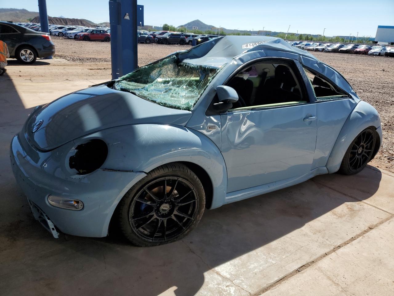 1999 Volkswagen New Beetle Gls Blue vin: 3VWCC21C4XM415514