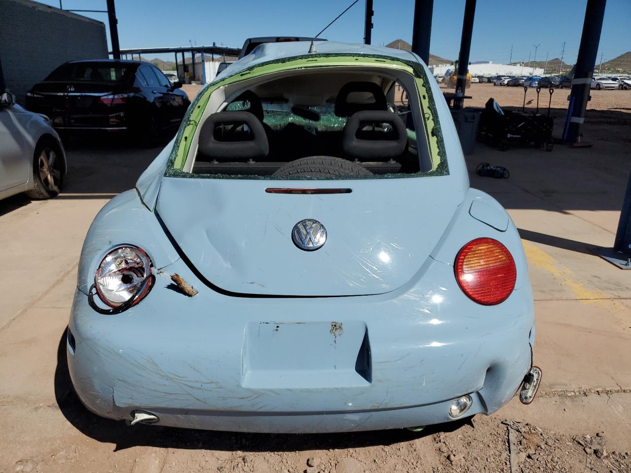 1999 Volkswagen New Beetle Gls Blue vin: 3VWCC21C4XM415514