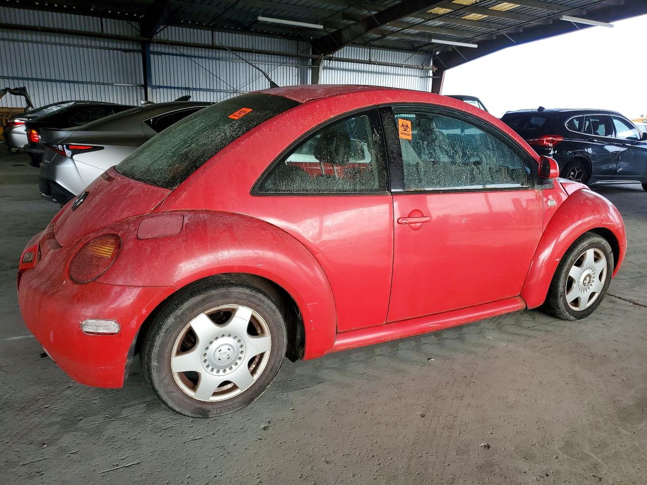 1999 Volkswagen New Beetle Gls Red vin: 3VWCC21C4XM431034