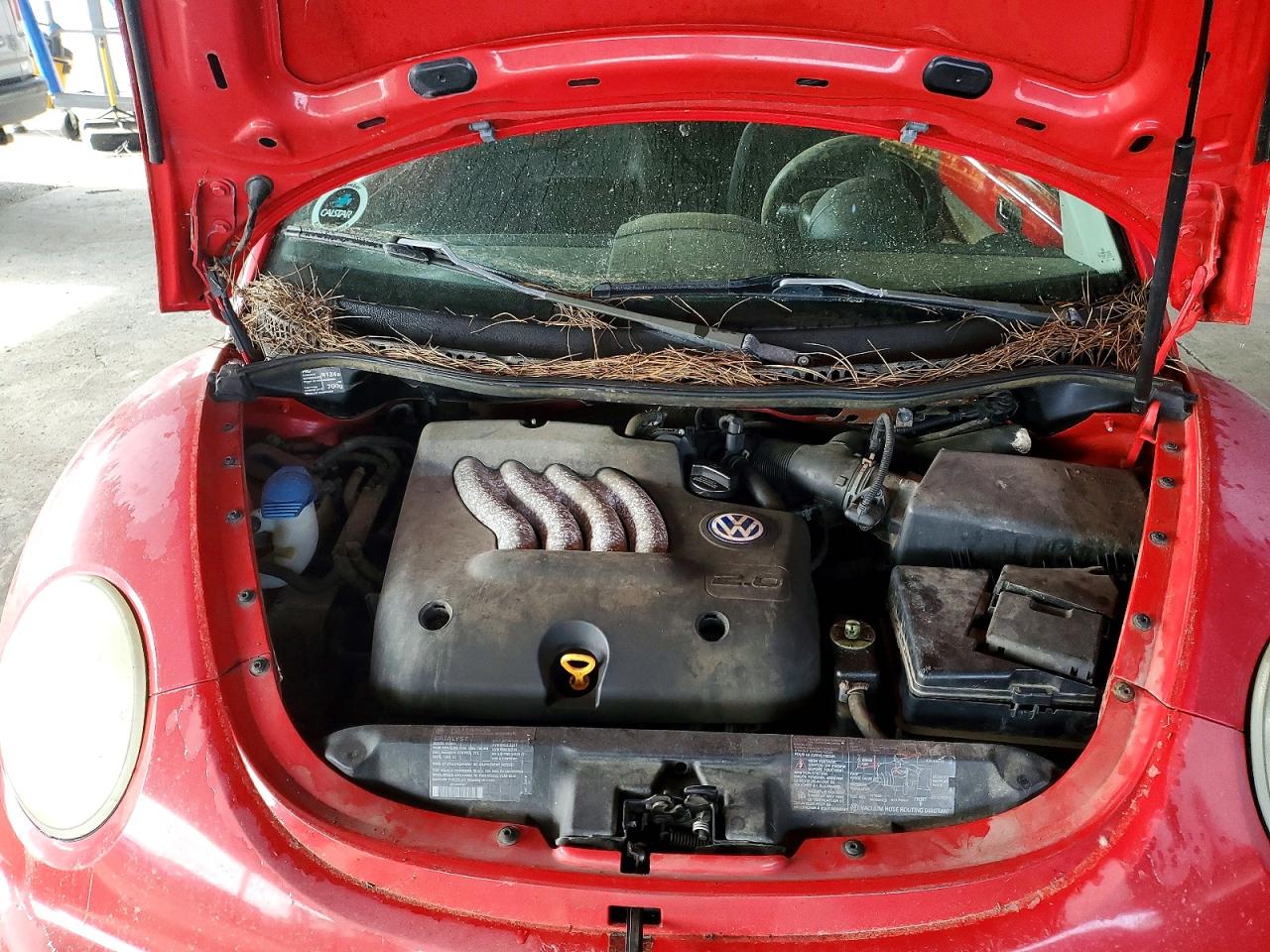 1999 Volkswagen New Beetle Gls Red vin: 3VWCC21C4XM431034