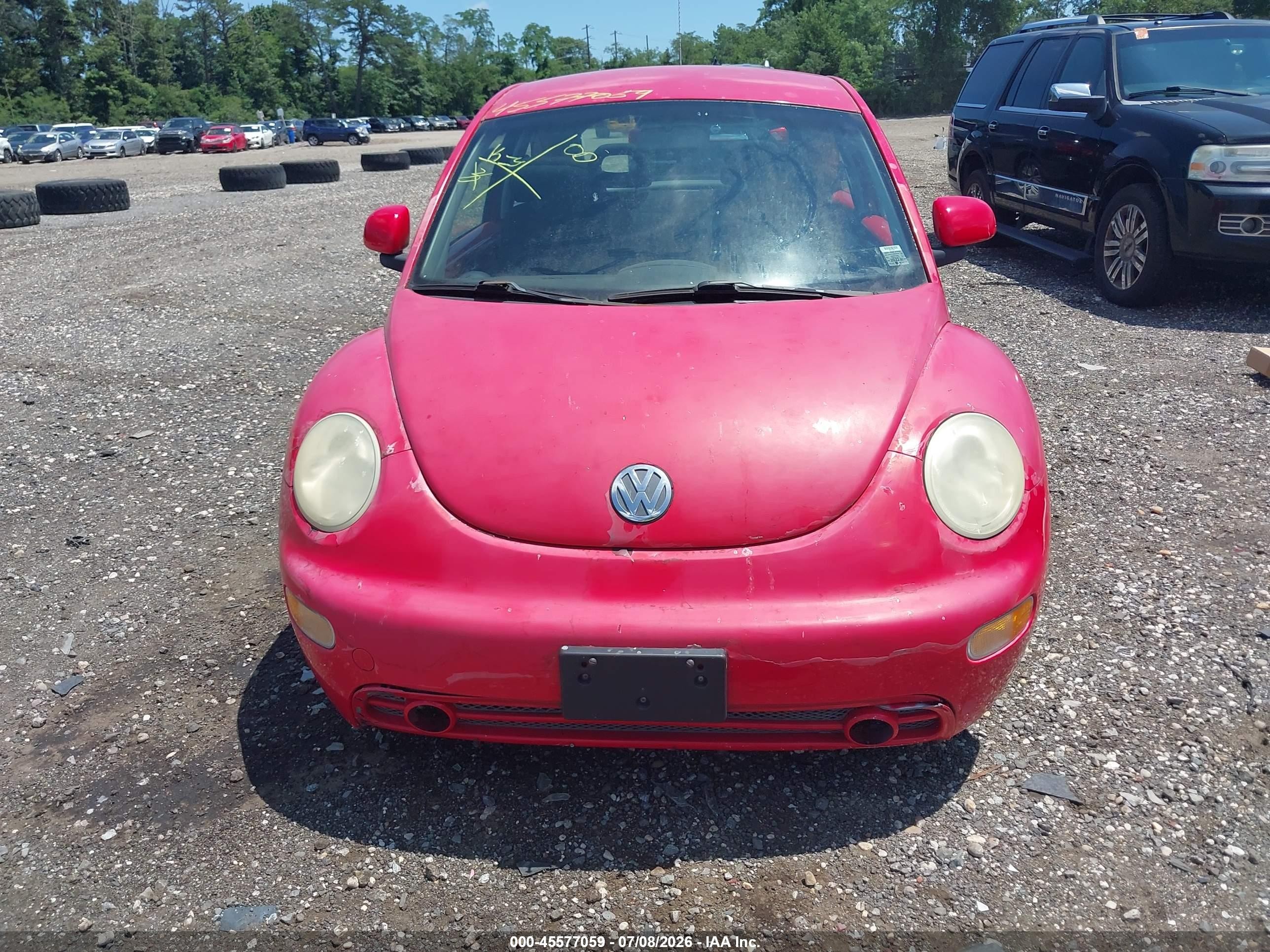 1999 Volkswagen New Beetle Gls Red vin: 3VWCC21C5XM418955