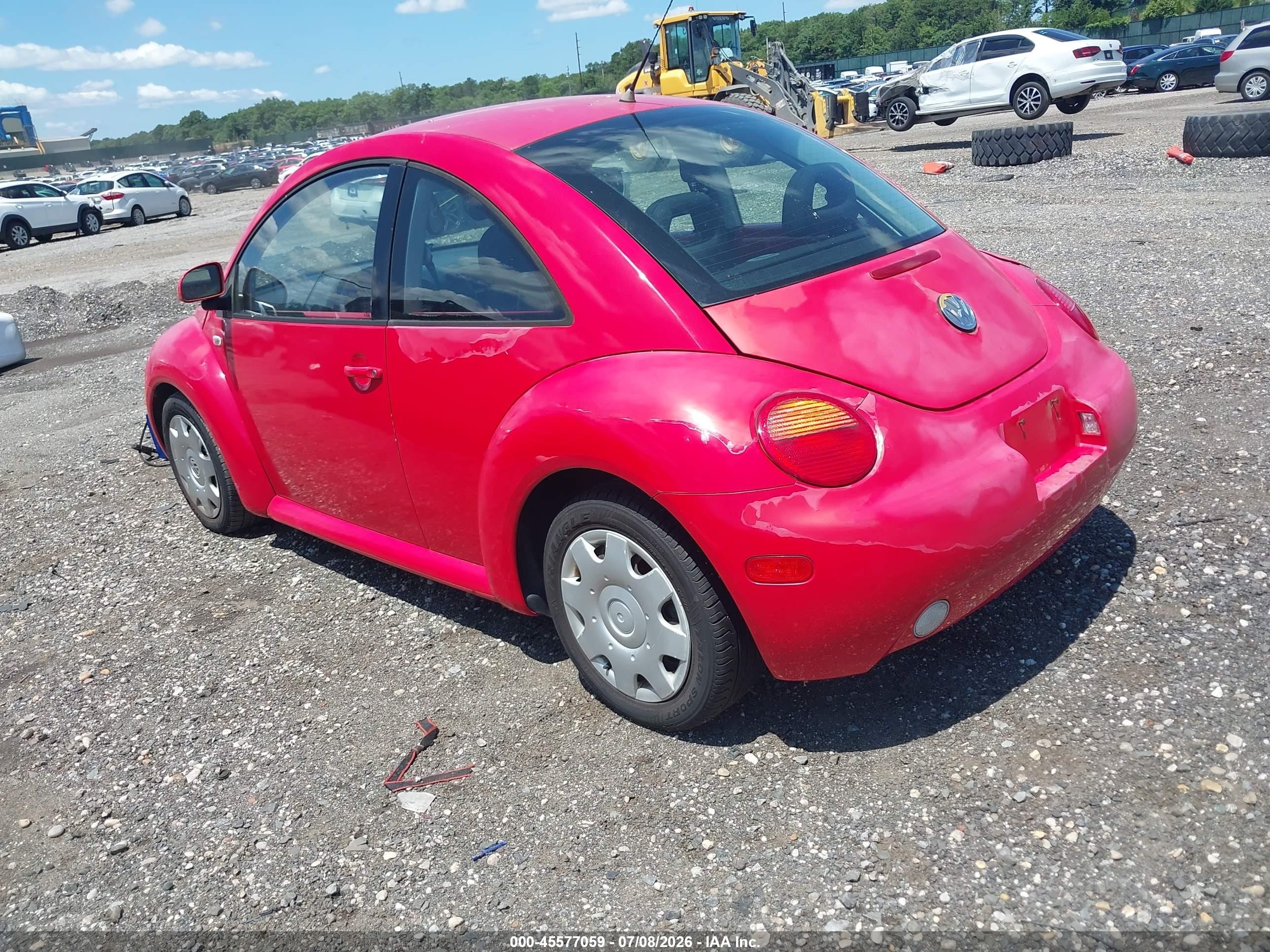 1999 Volkswagen New Beetle Gls Red vin: 3VWCC21C5XM418955