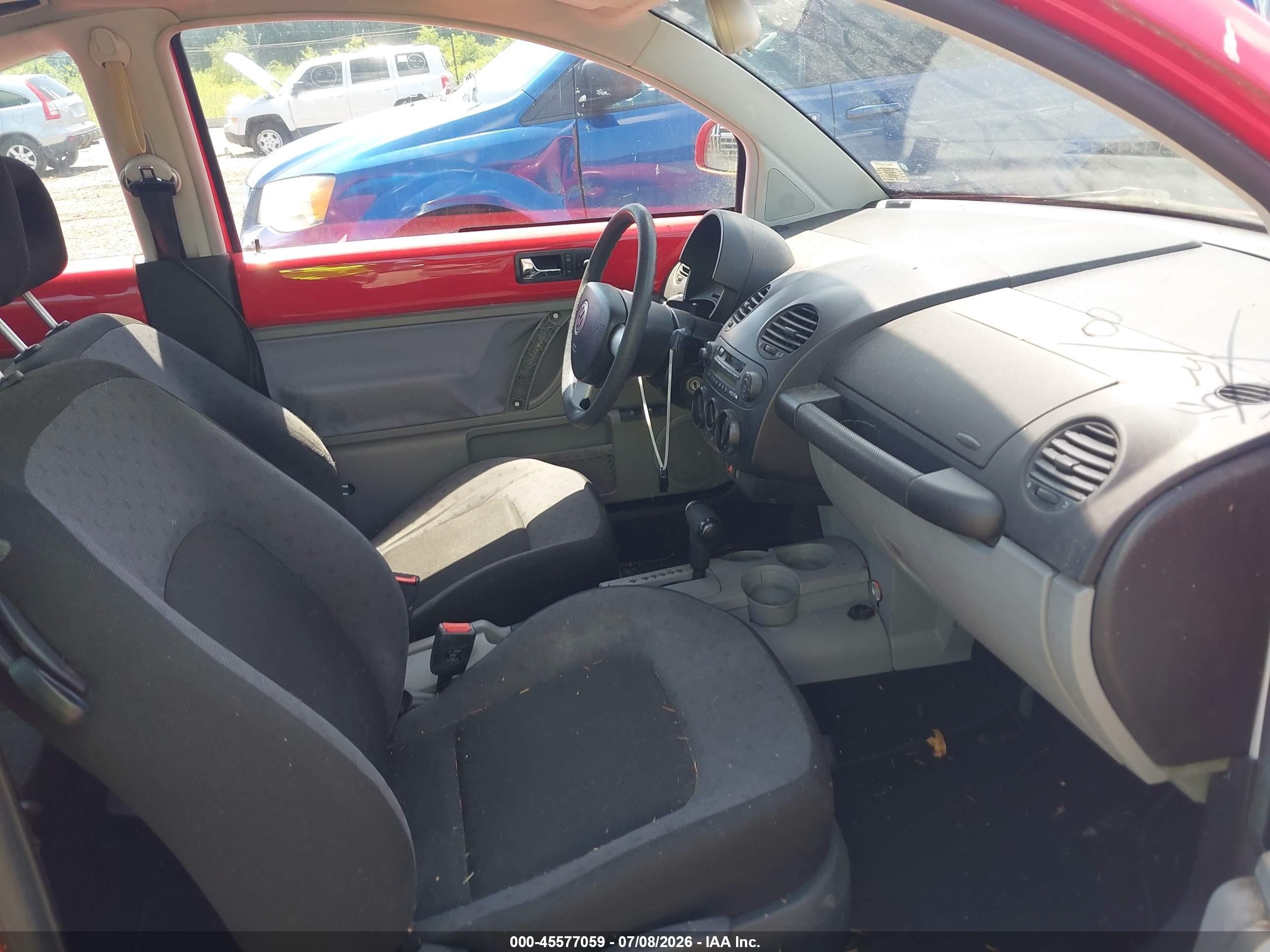 1999 Volkswagen New Beetle Gls Red vin: 3VWCC21C5XM418955