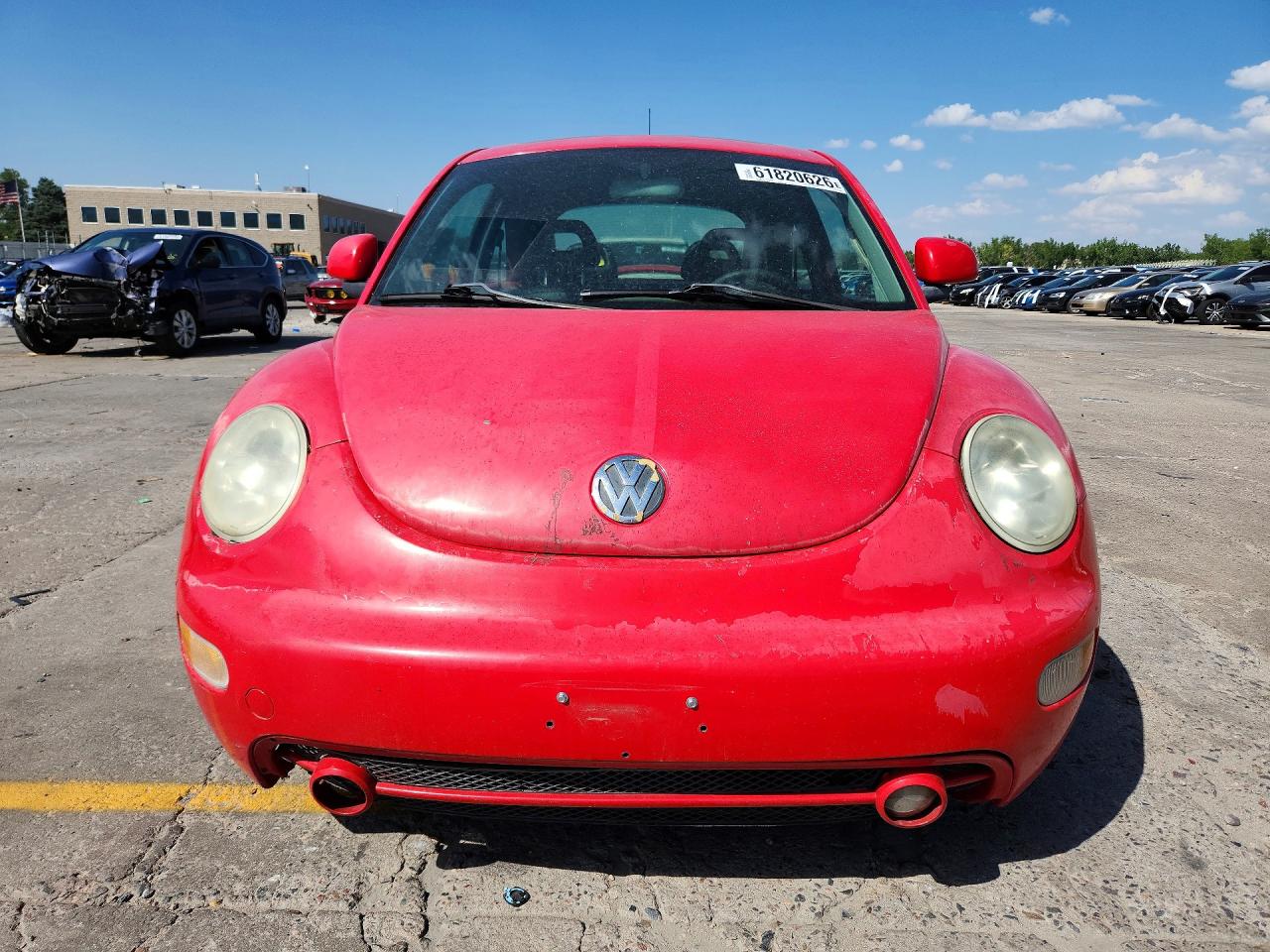 1999 Volkswagen New Beetle Gls Red vin: 3VWCC21C5XM447808