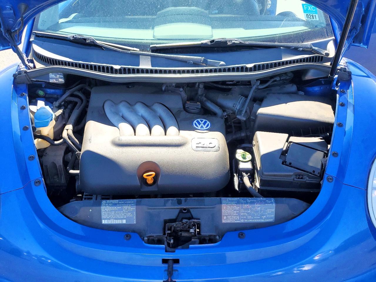 2000 Volkswagen New Beetle Gls Blue vin: 3VWCC21C5YM498890