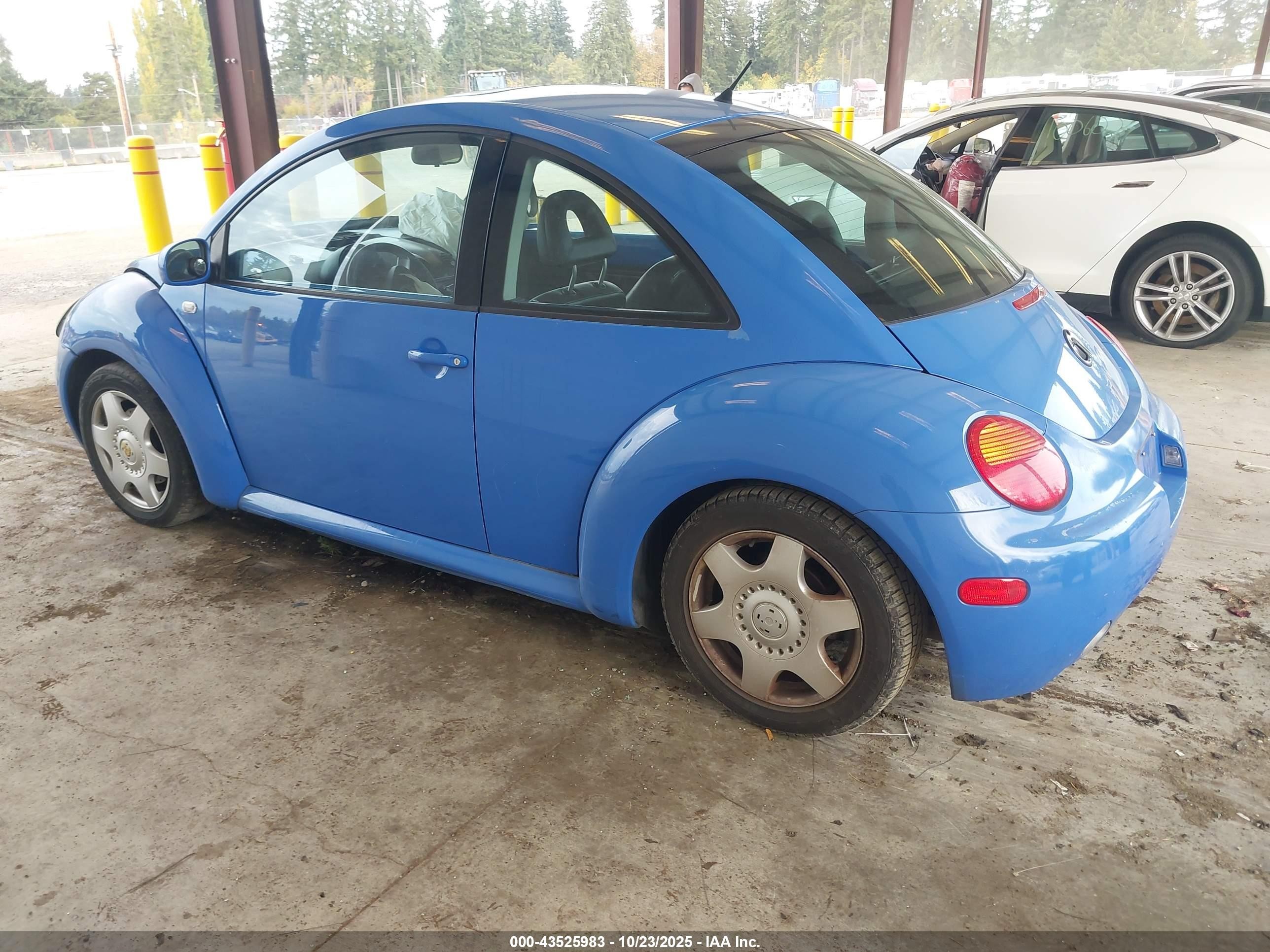 2001 Volkswagen New Beetle Gls 1.8l Turbo Blue vin: 3VWCC21C81M416849