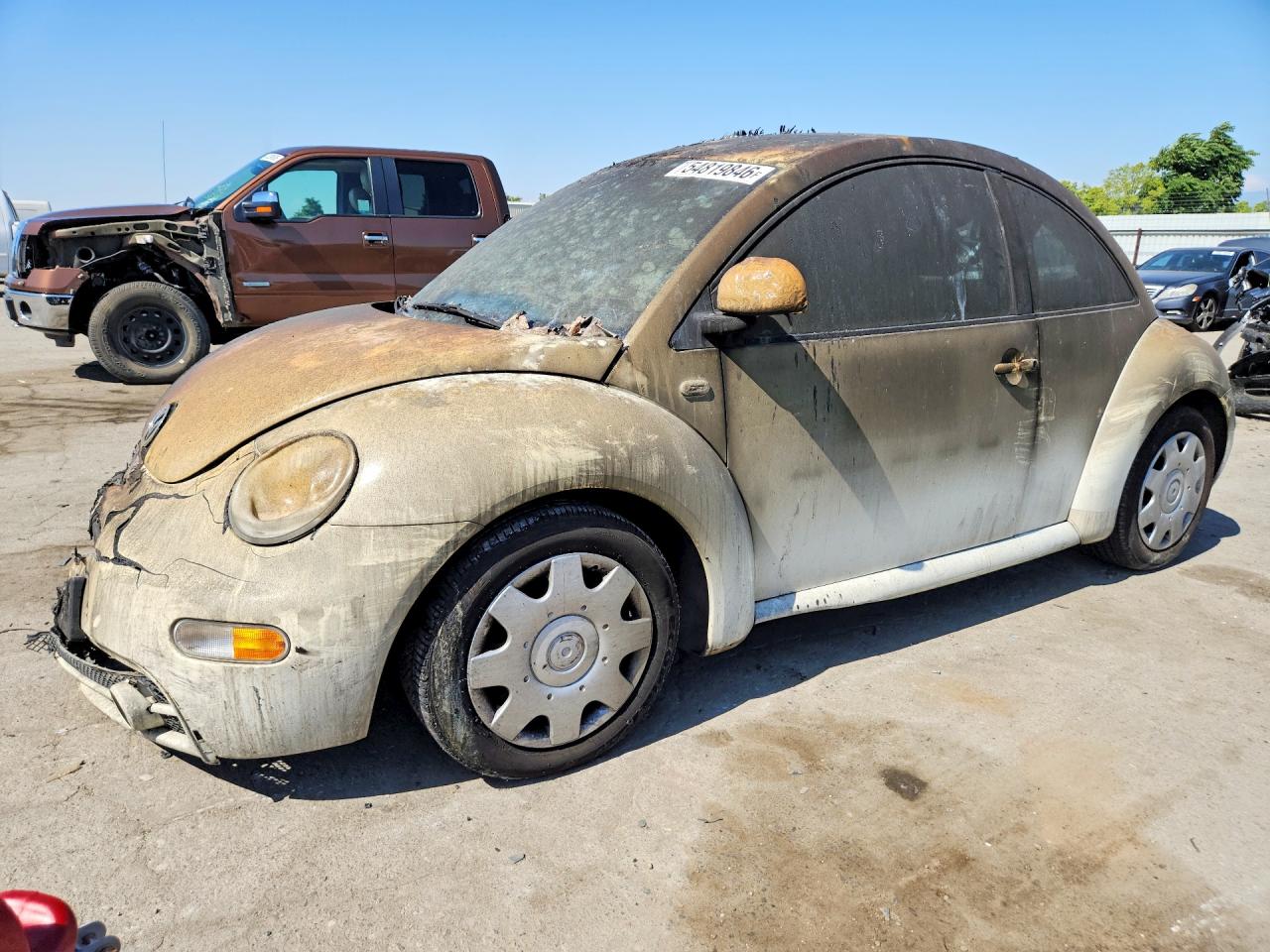 1999 Volkswagen New Beetle White vin: 3VWCC21C8XM405553
