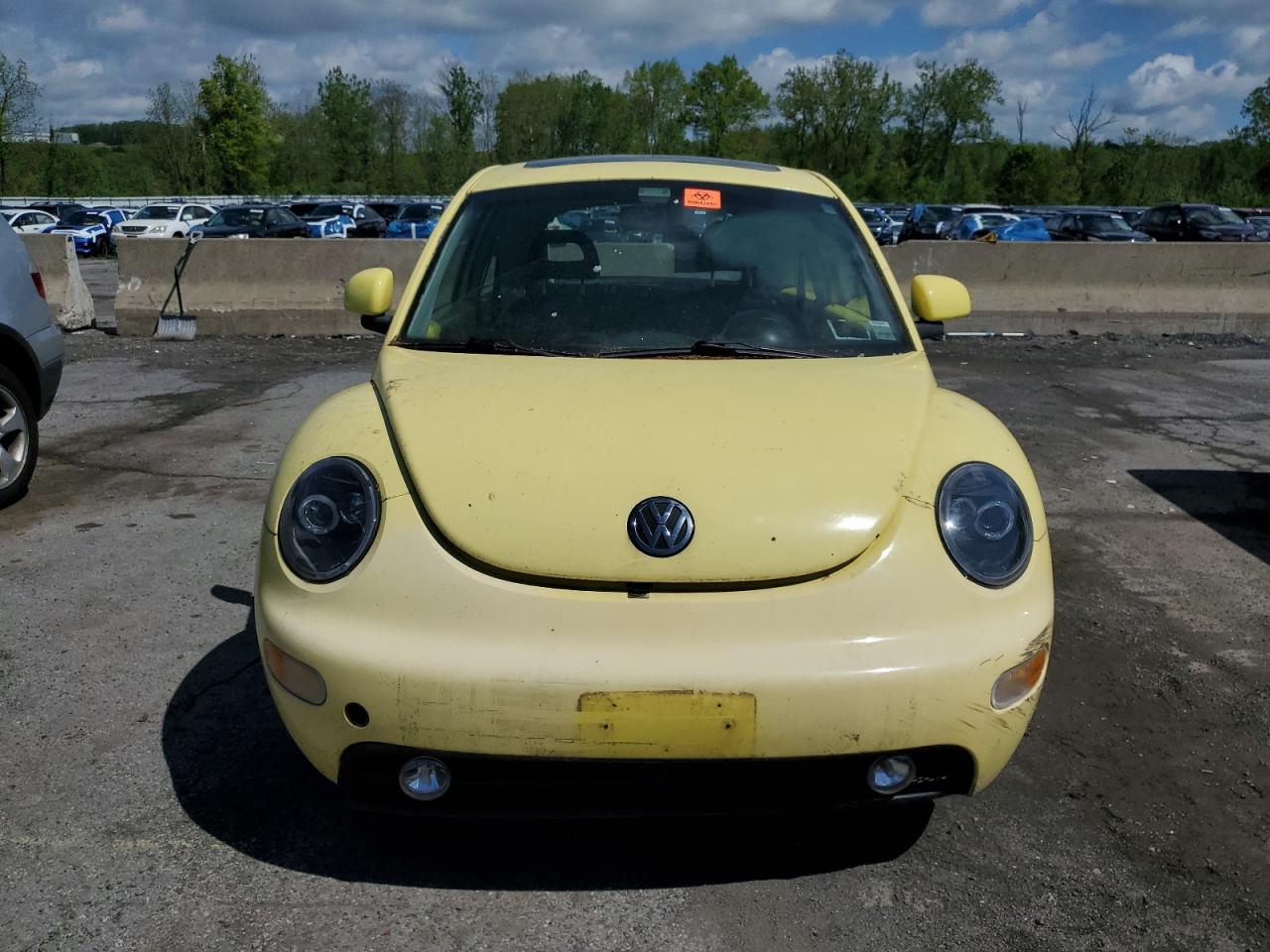 1999 Volkswagen New Beetle Gls Yellow vin: 3VWCC21C8XM447978