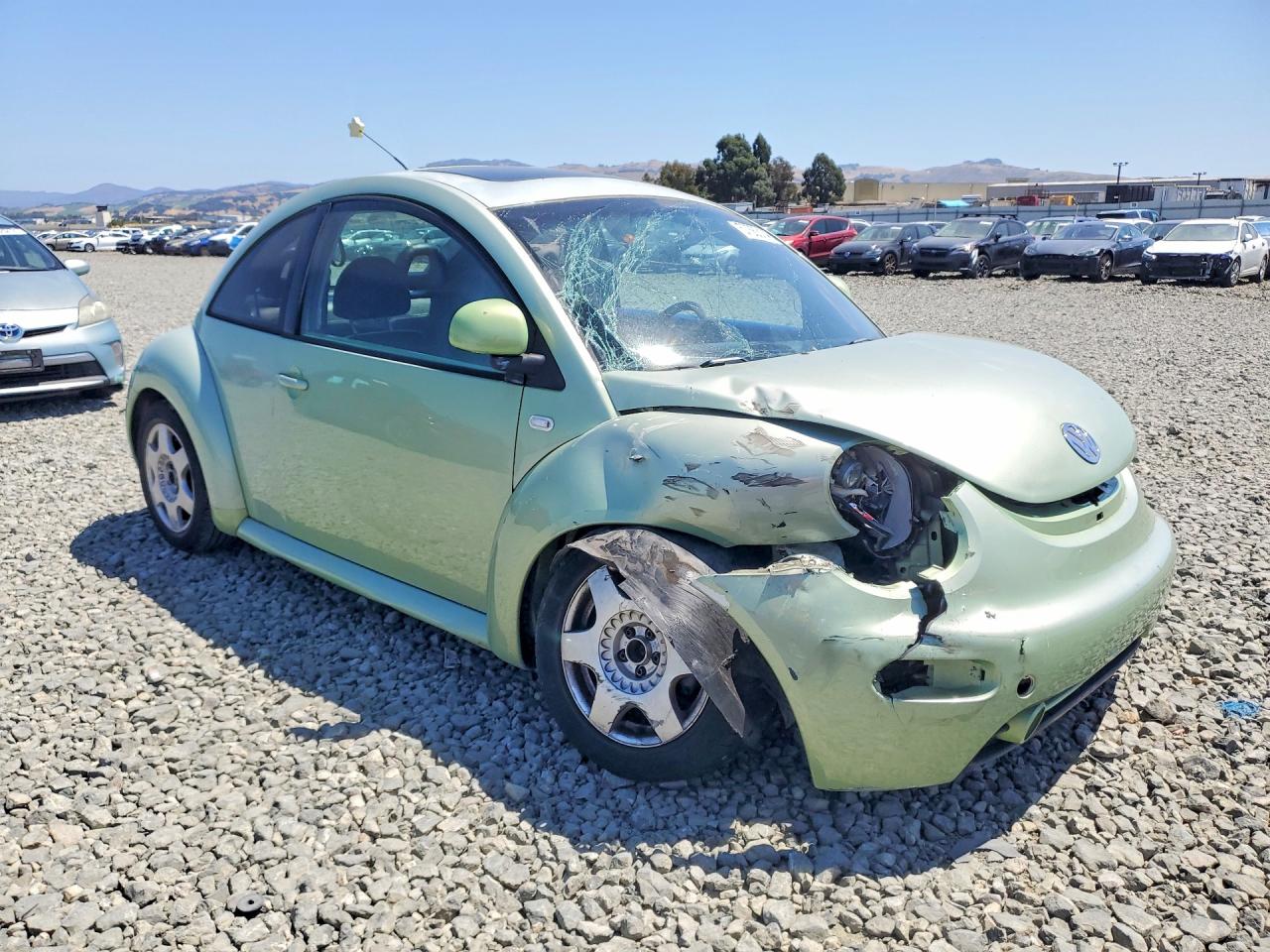 2000 Volkswagen New Beetle Gls Green vin: 3VWCC21C9YM446288