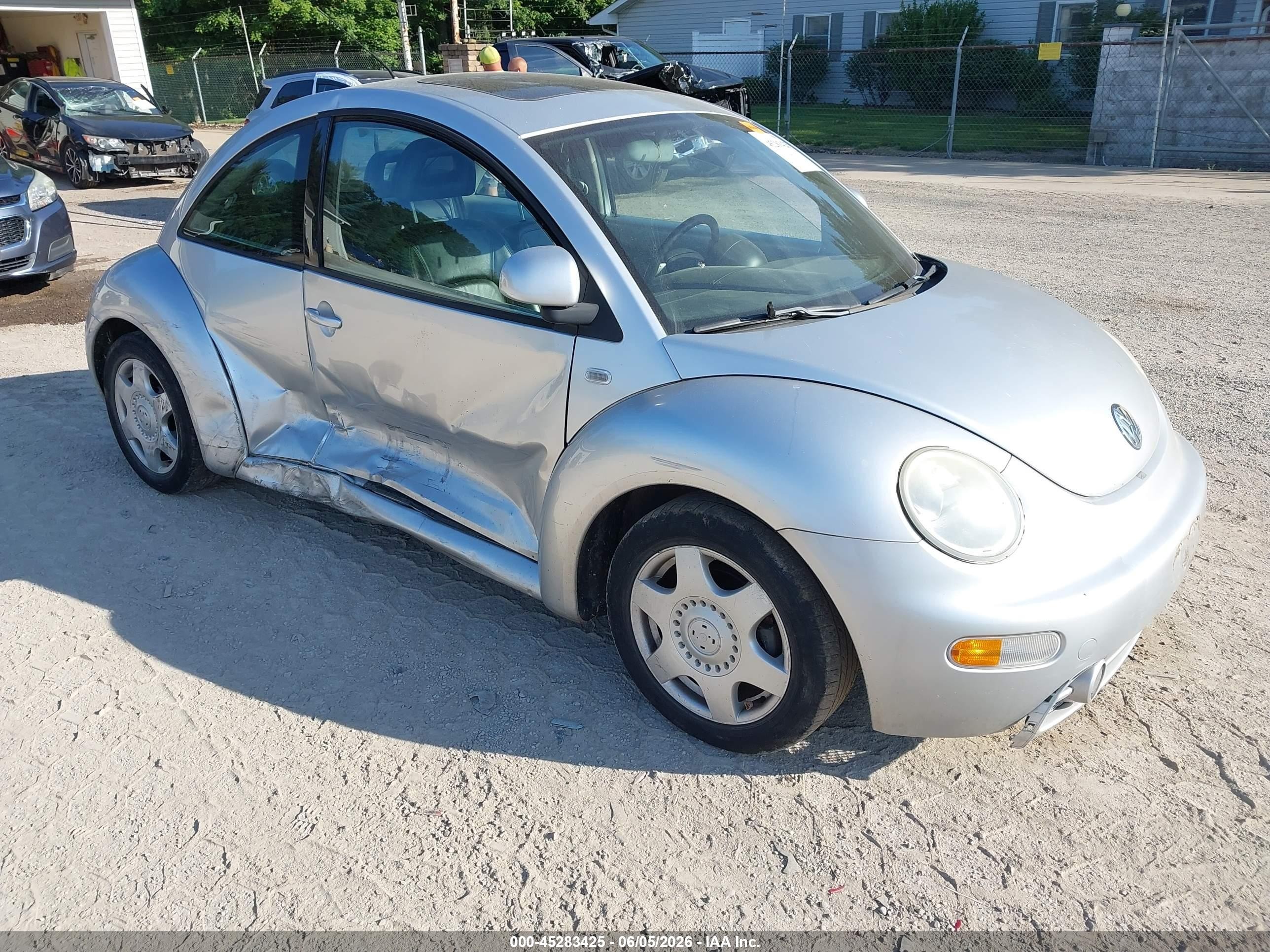 1999 Volkswagen New Beetle Gls Silver vin: 3VWCC21CXXM474261
