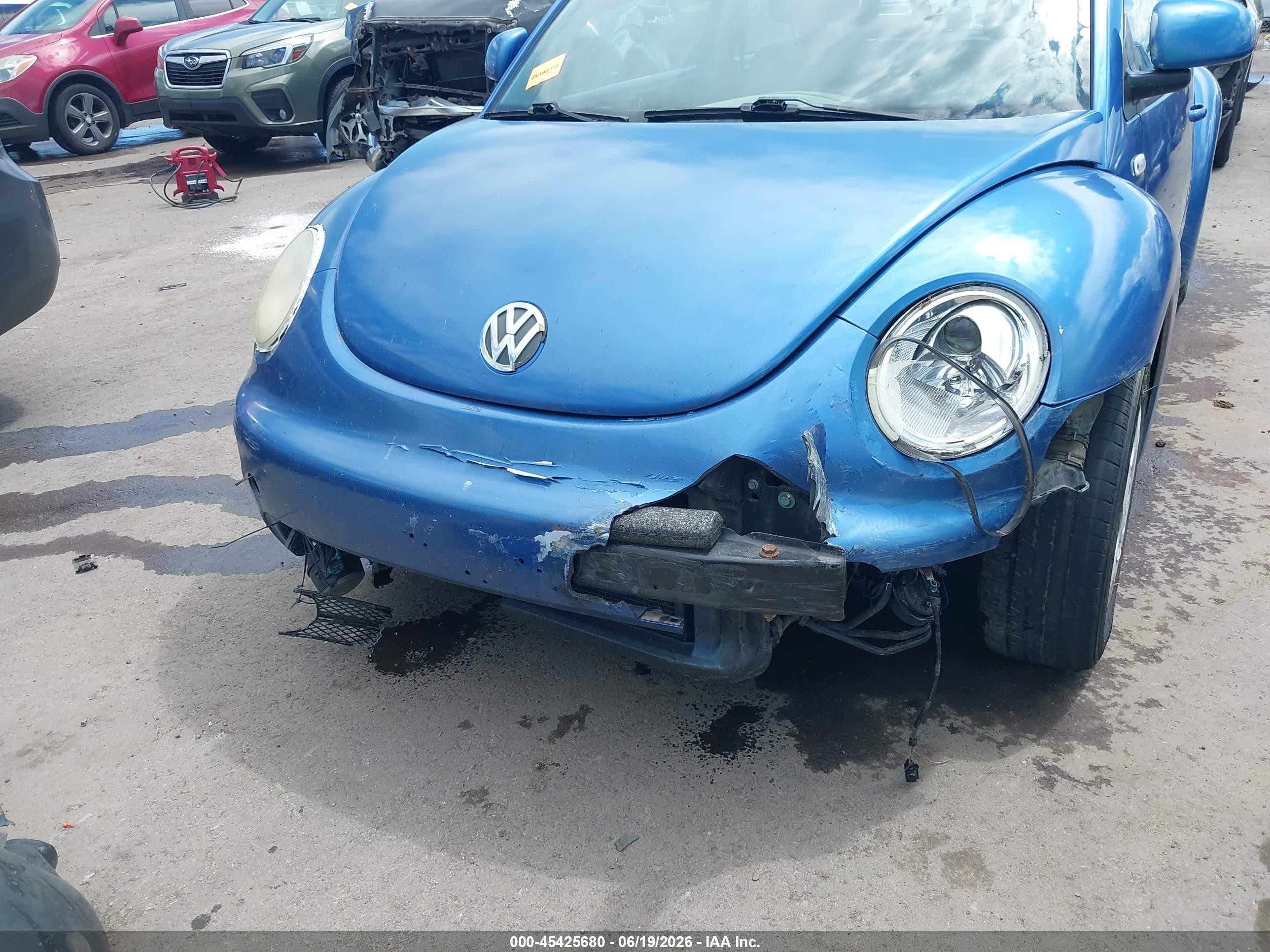 2000 Volkswagen New Beetle Gls Blue vin: 3VWCC21CXYM488257