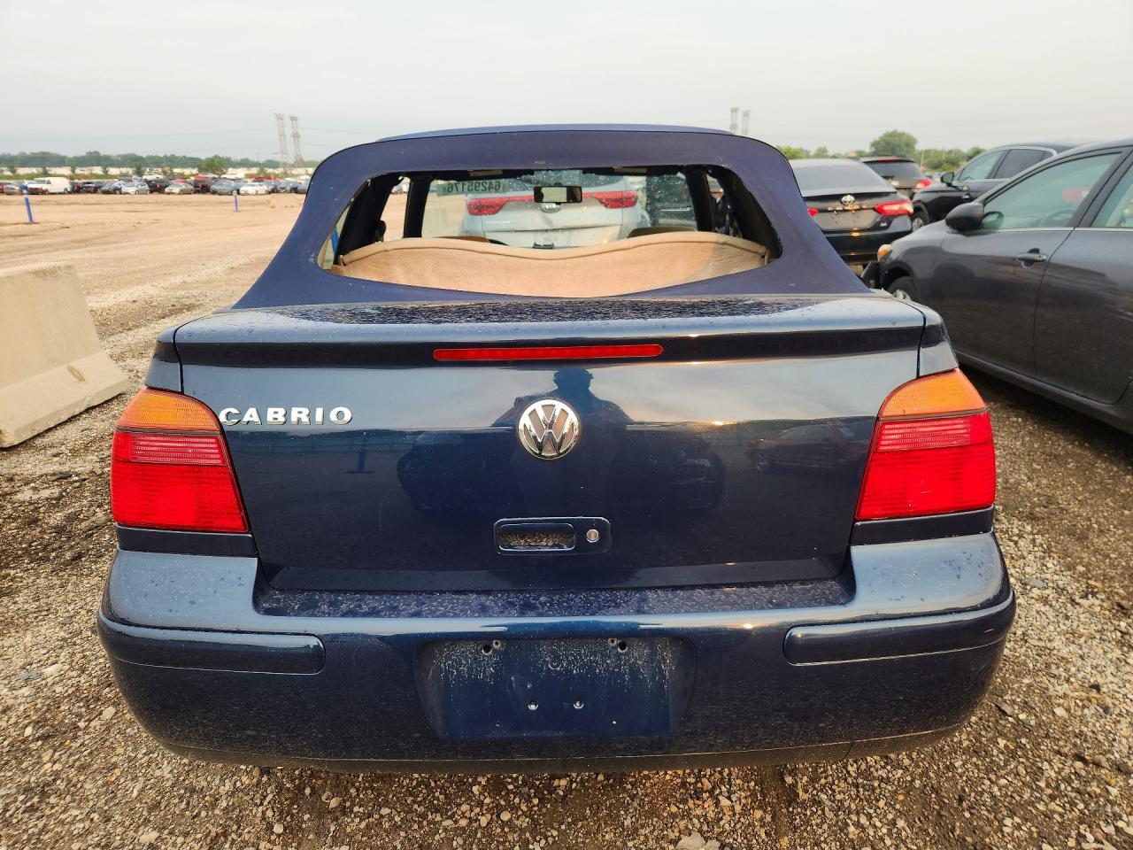2001 Volkswagen Cabrio Gls Blue vin: 3VWCC21V11M812946