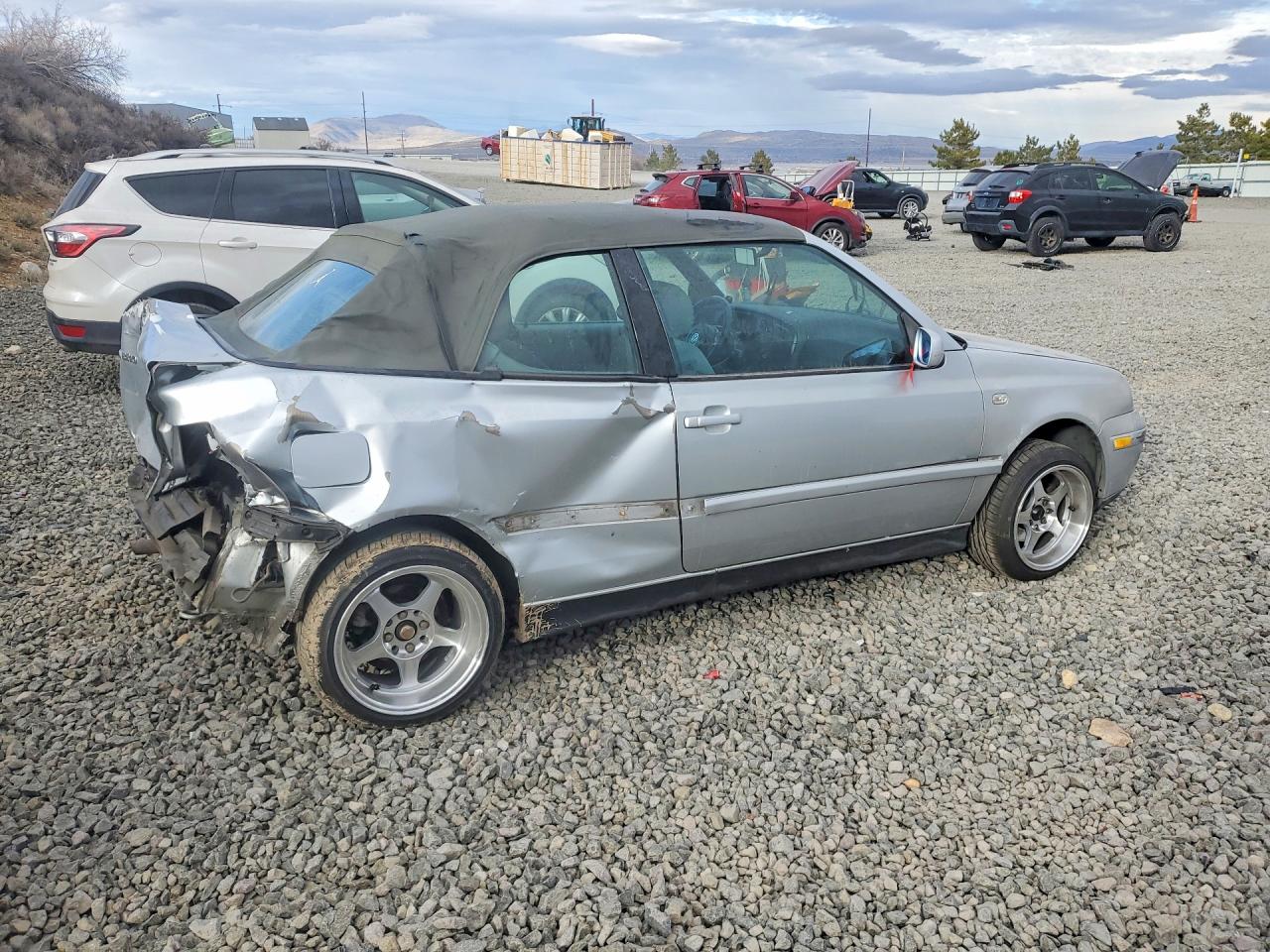 2002 Volkswagen Cabrio Gls Gray vin: 3VWCC21V62M810031