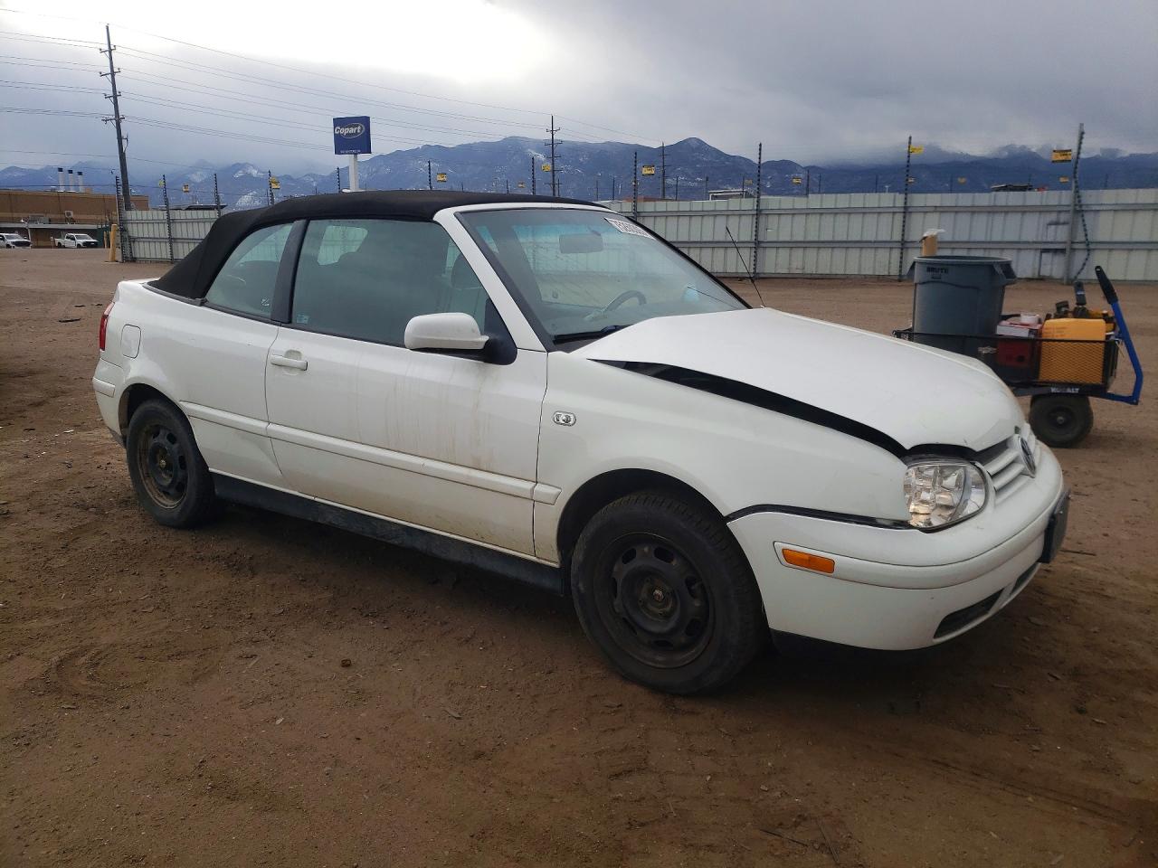 2002 Volkswagen Cabrio Gls White vin: 3VWCC21V92M800934
