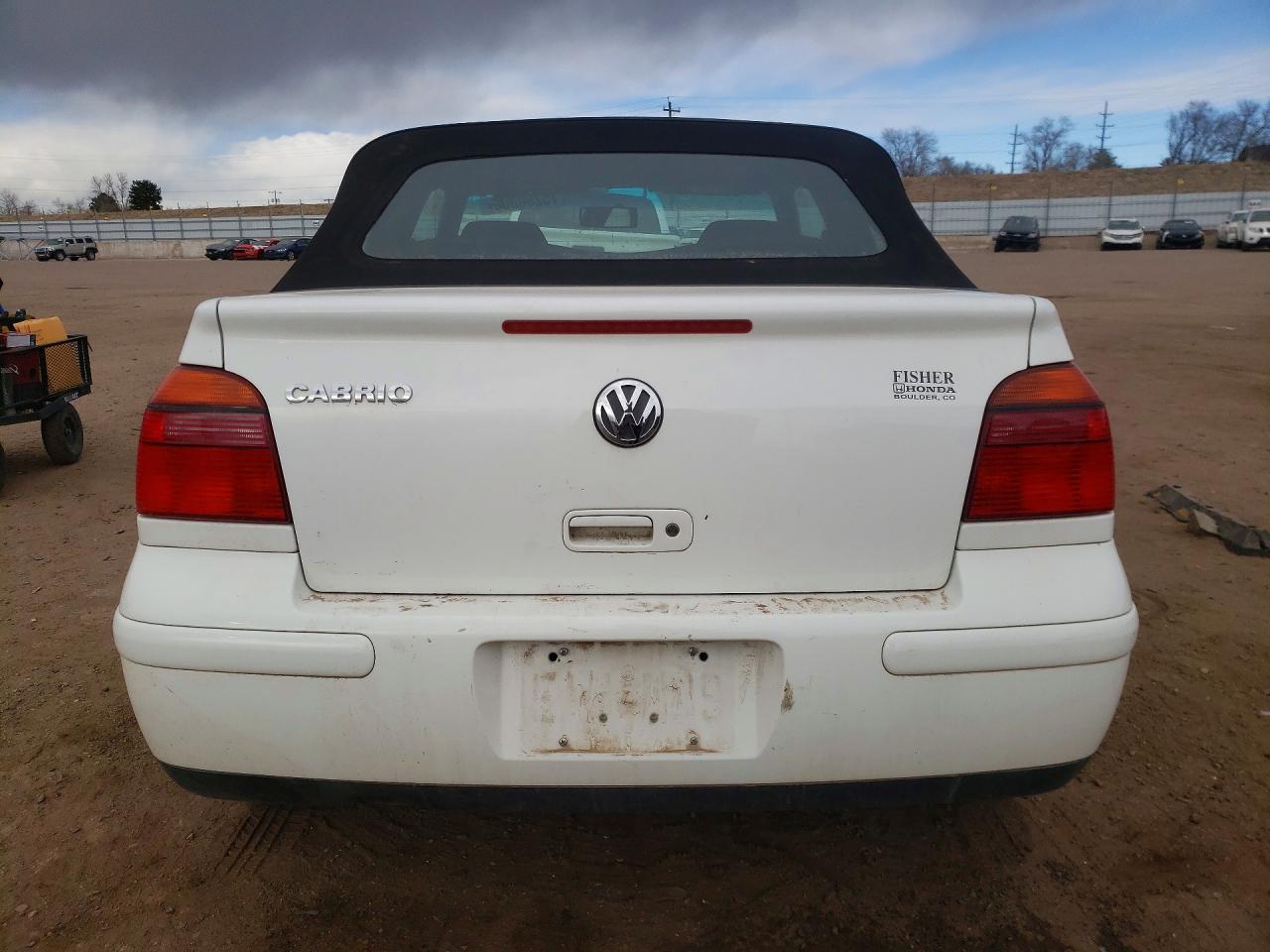 2002 Volkswagen Cabrio Gls White vin: 3VWCC21V92M800934