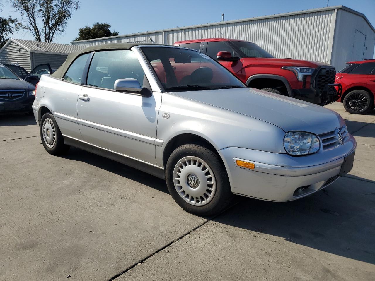 2002 Volkswagen Cabrio Gls Silver vin: 3VWCC21VX2M806998
