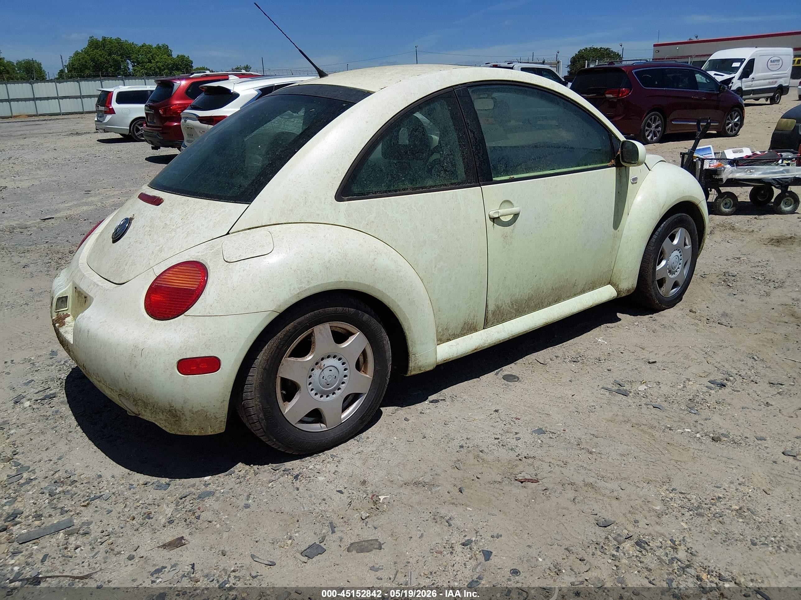 2001 Volkswagen New Beetle Gls 1.8l Turbo Green vin: 3VWCD21C21M467258