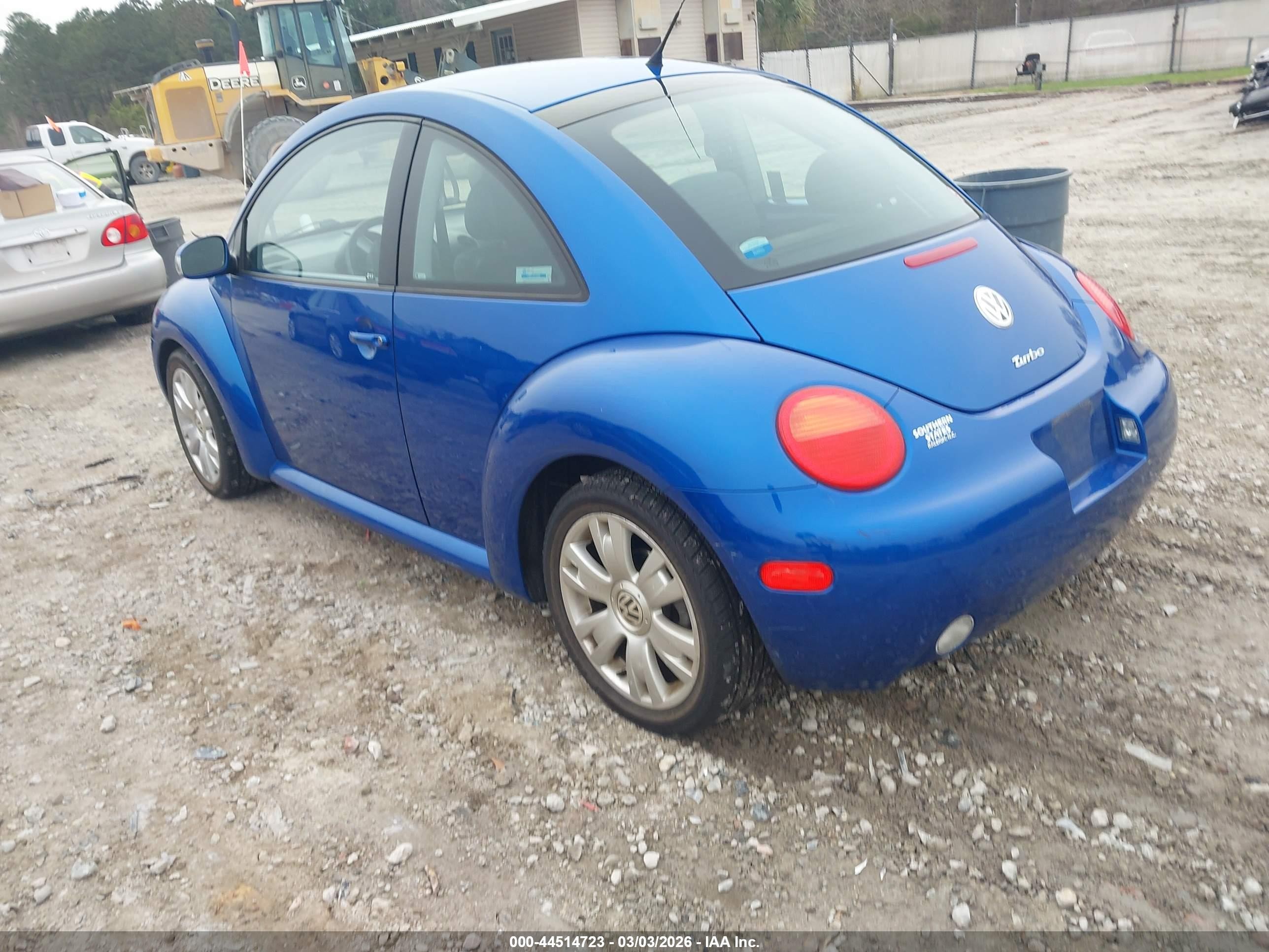 2003 Volkswagen New Beetle Gls 1.8t Blue vin: 3VWCD21C33M440587