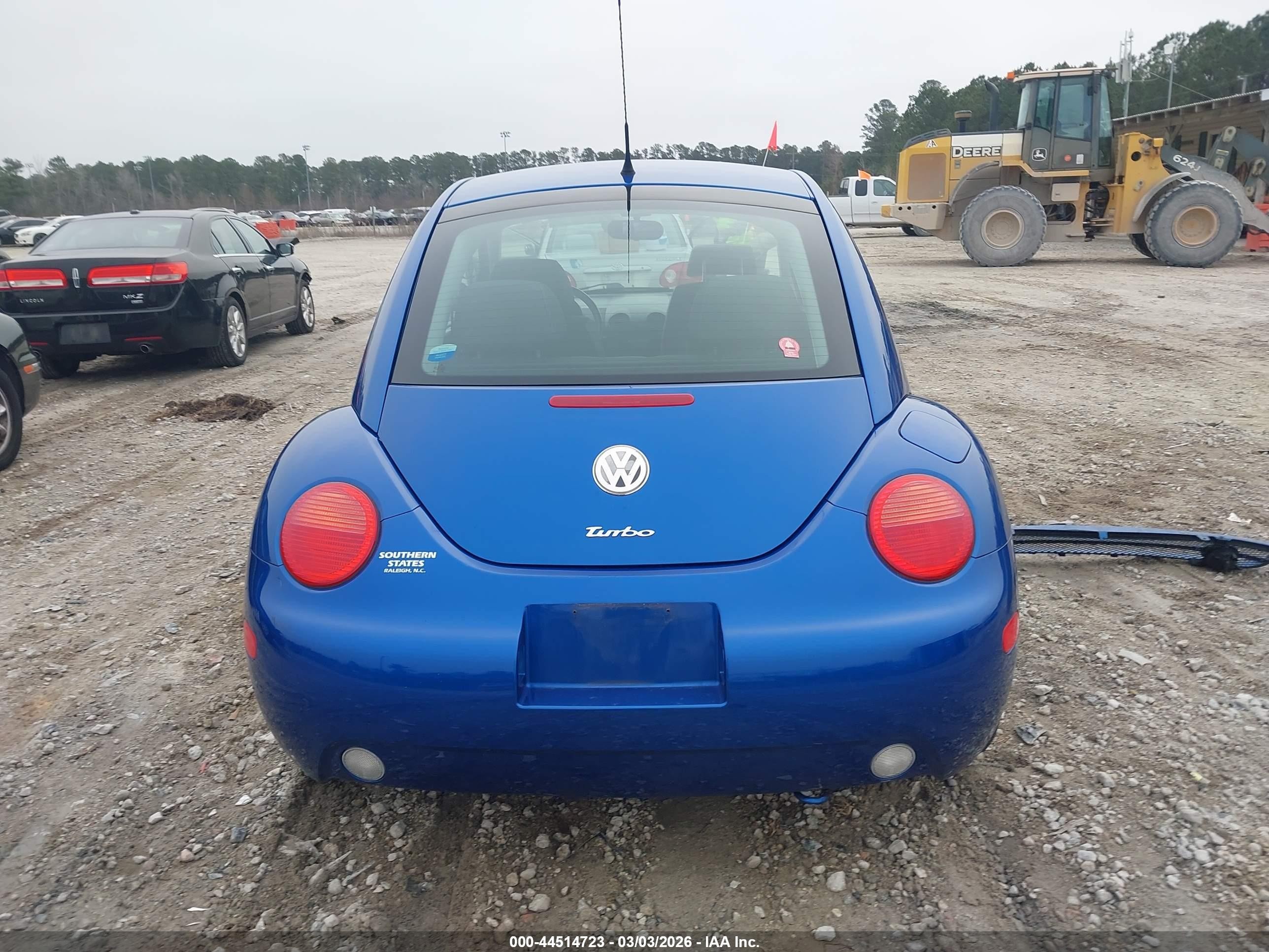 2003 Volkswagen New Beetle Gls 1.8t Blue vin: 3VWCD21C33M440587