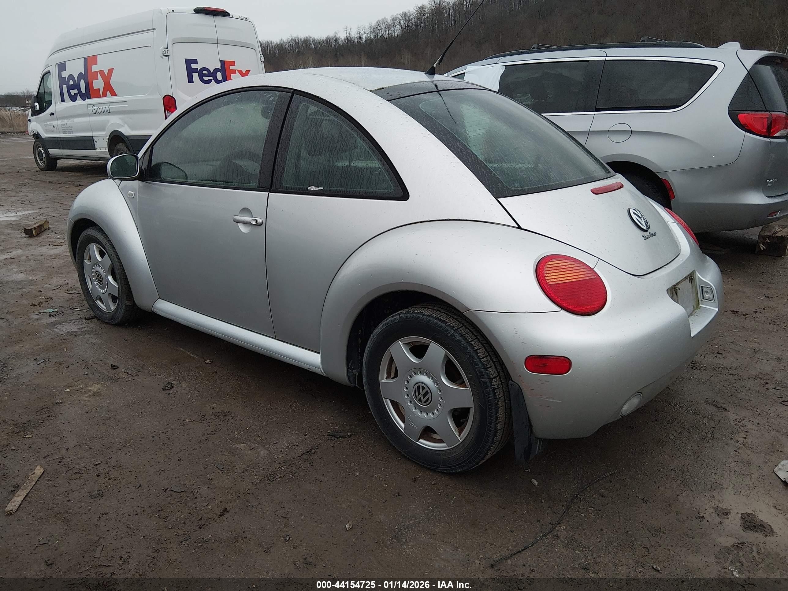2001 Volkswagen New Beetle Gls 1.8l Turbo Silver vin: 3VWCD21C41M409040