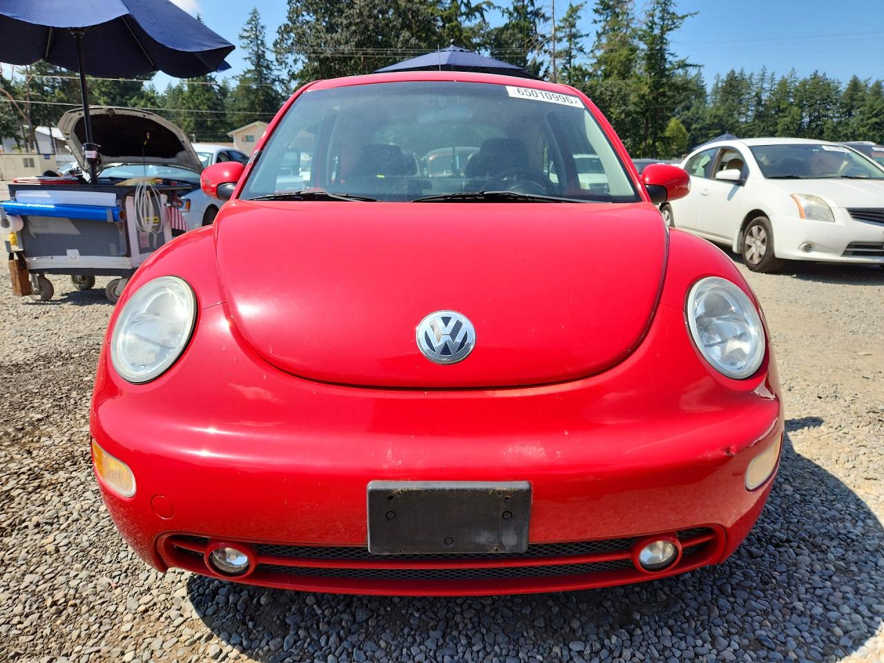 2003 Volkswagen New Beetle Gls Red vin: 3VWCD21C43M445037