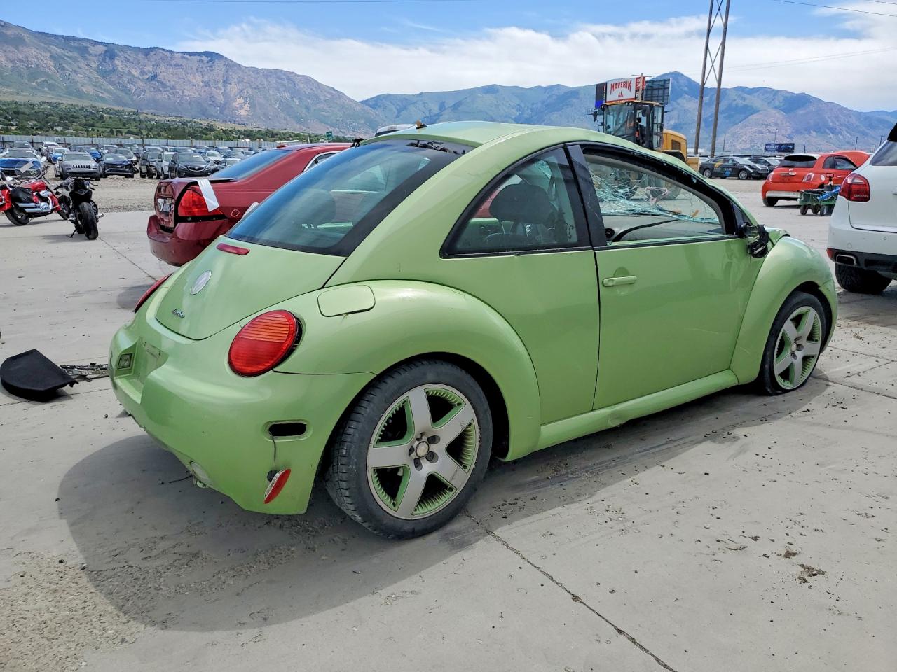 2003 Volkswagen New Beetle Gls Green vin: 3VWCD21C83M406242