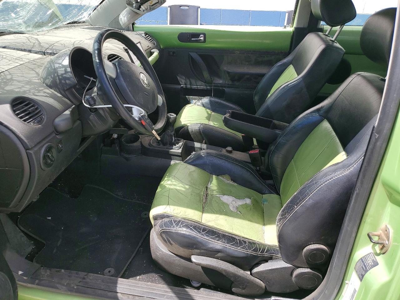 2003 Volkswagen New Beetle Gls Green vin: 3VWCD21C83M406242