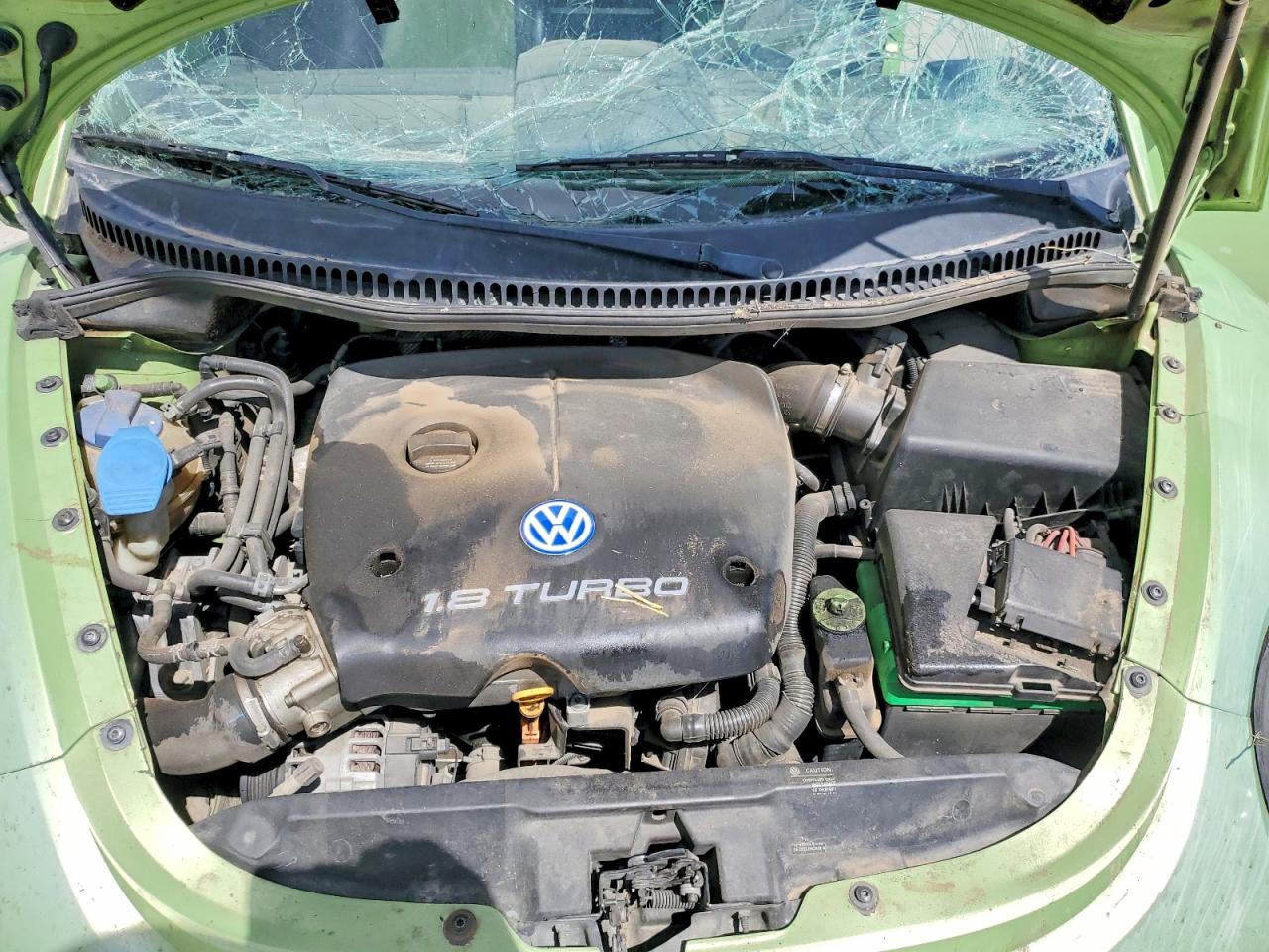 2003 Volkswagen New Beetle Gls Green vin: 3VWCD21C83M406242