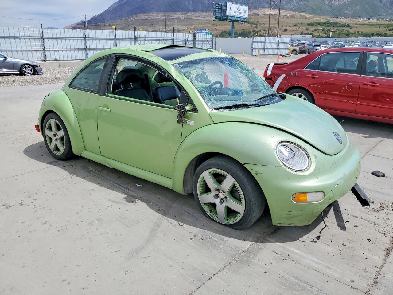 2003 Volkswagen New Beetle Gls Green vin: 3VWCD21C83M406242