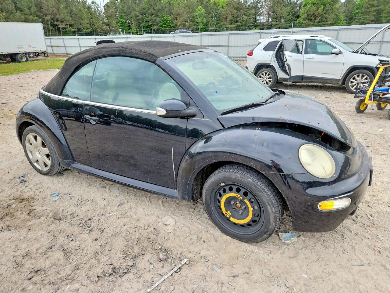 2003 Volkswagen New Beetle Gls Black vin: 3VWCD21Y33M328965