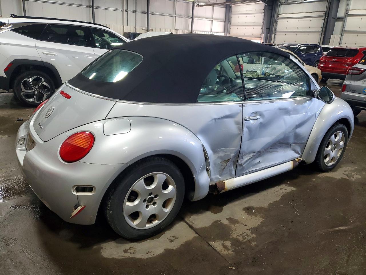 2003 Volkswagen New Beetle Gls Silver vin: 3VWCD21Y83M325656