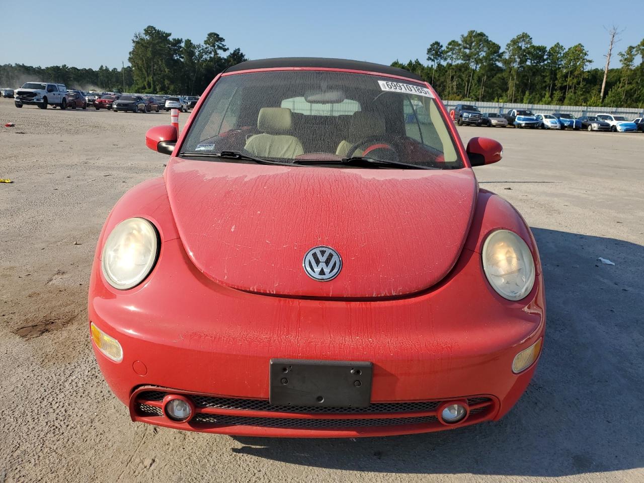2004 Volkswagen New Beetle Gls Red vin: 3VWCD21YX4M302087