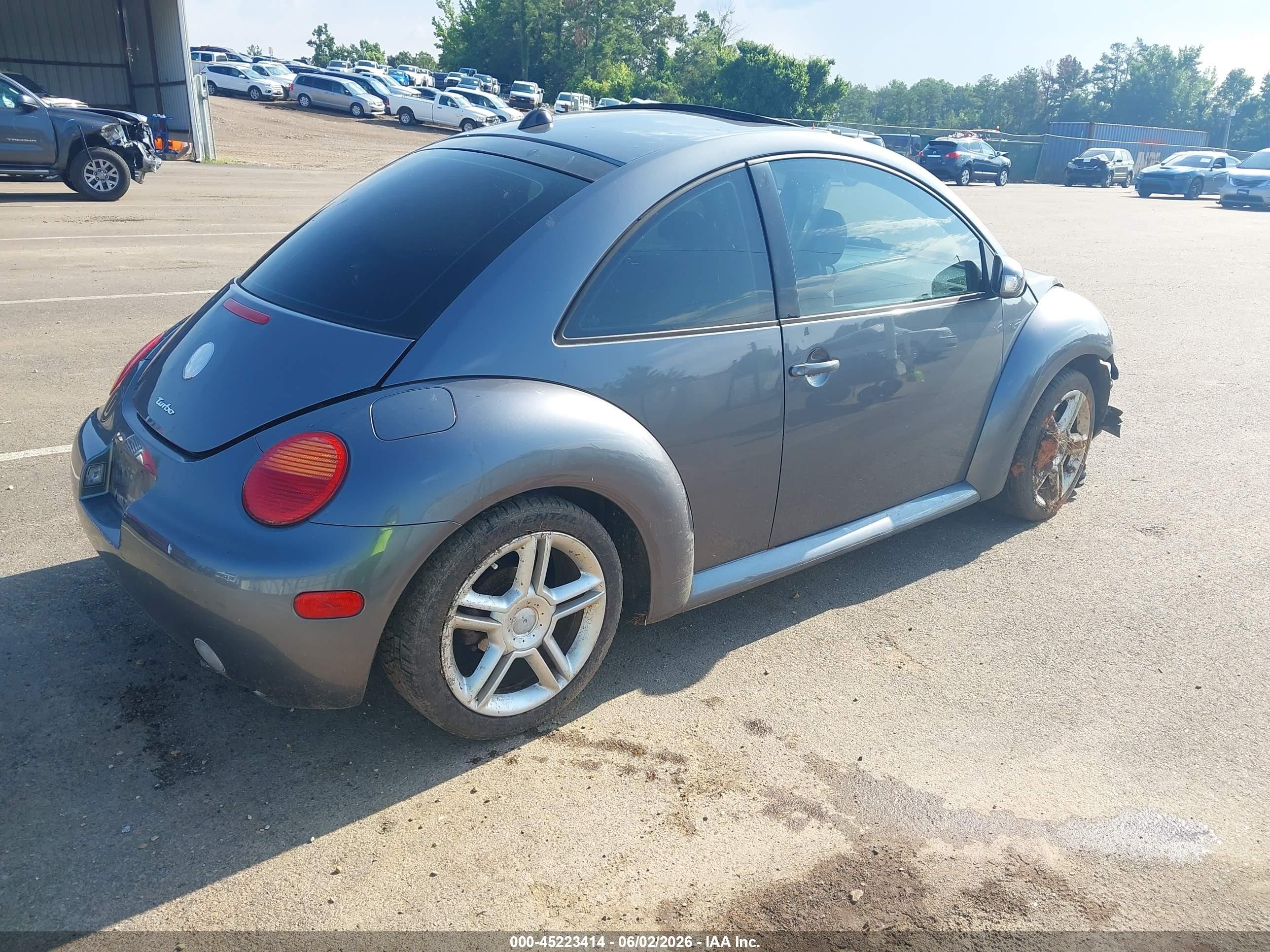 2005 Volkswagen New Beetle Gls 1.8t Gray vin: 3VWCD31C25M417178