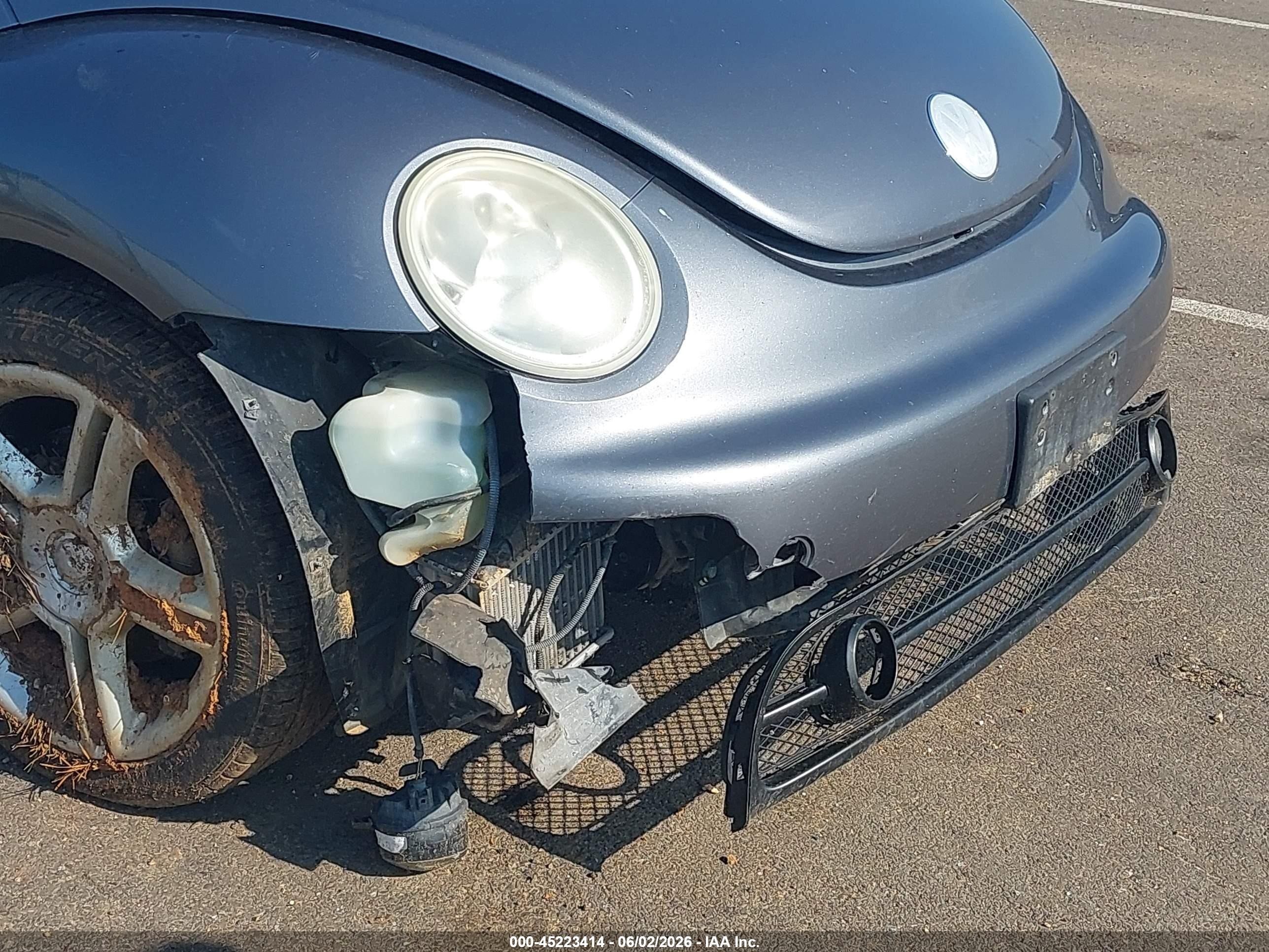 2005 Volkswagen New Beetle Gls 1.8t Gray vin: 3VWCD31C25M417178