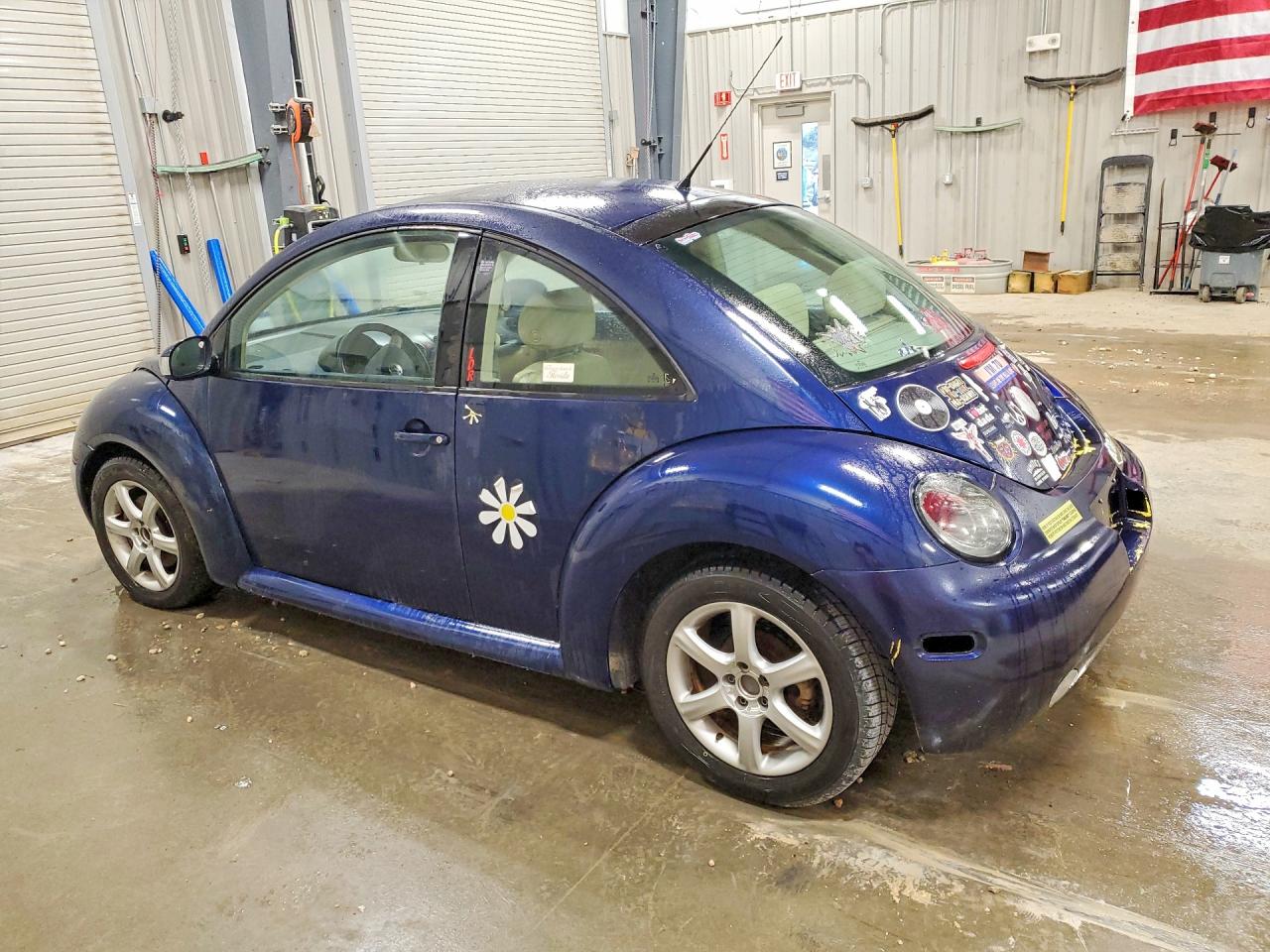 2004 Volkswagen New Beetle Gls Blue vin: 3VWCD31C74M406238