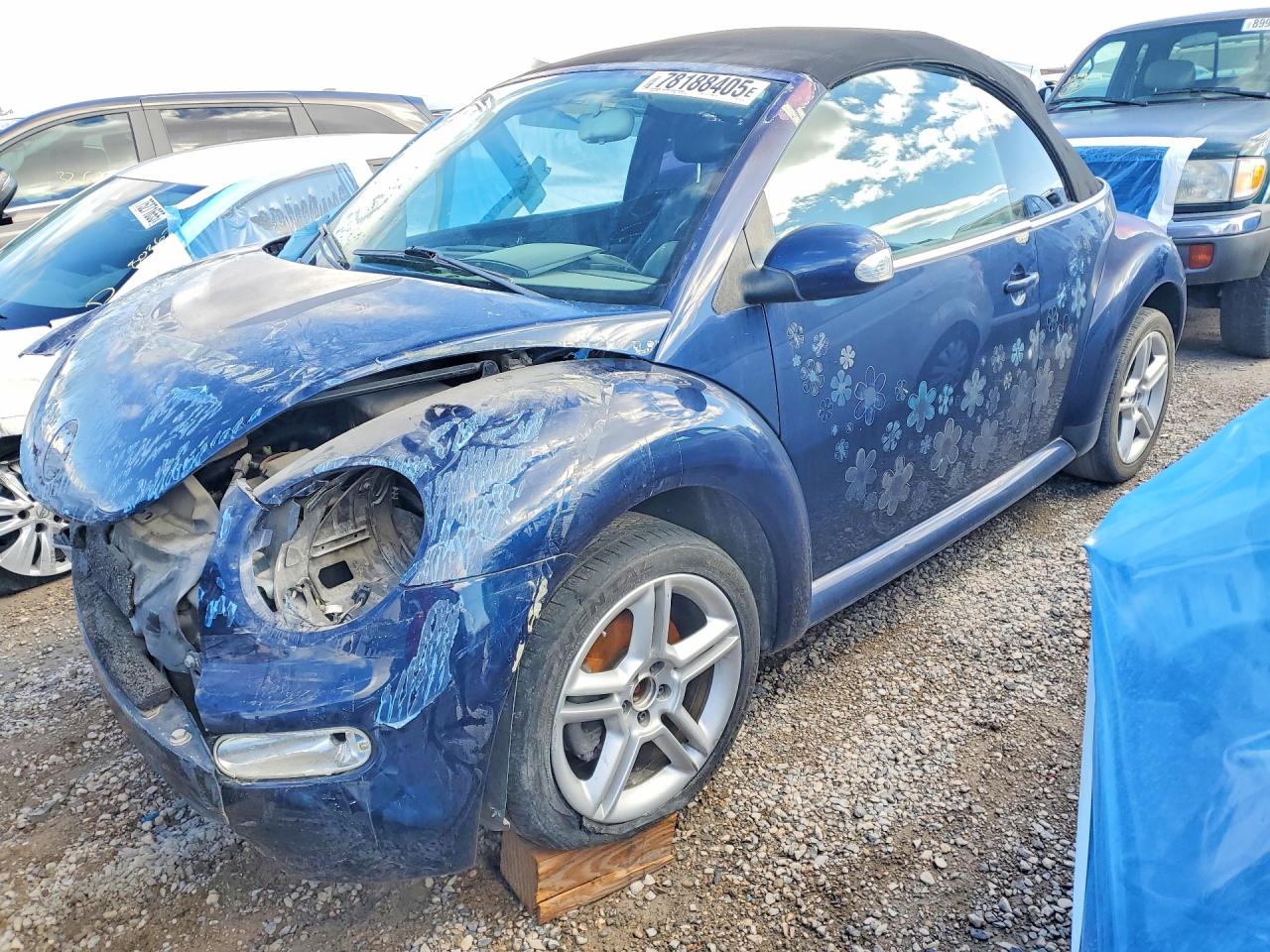 2005 Volkswagen New Beetle Blue vin: 3VWCD31Y25M302740