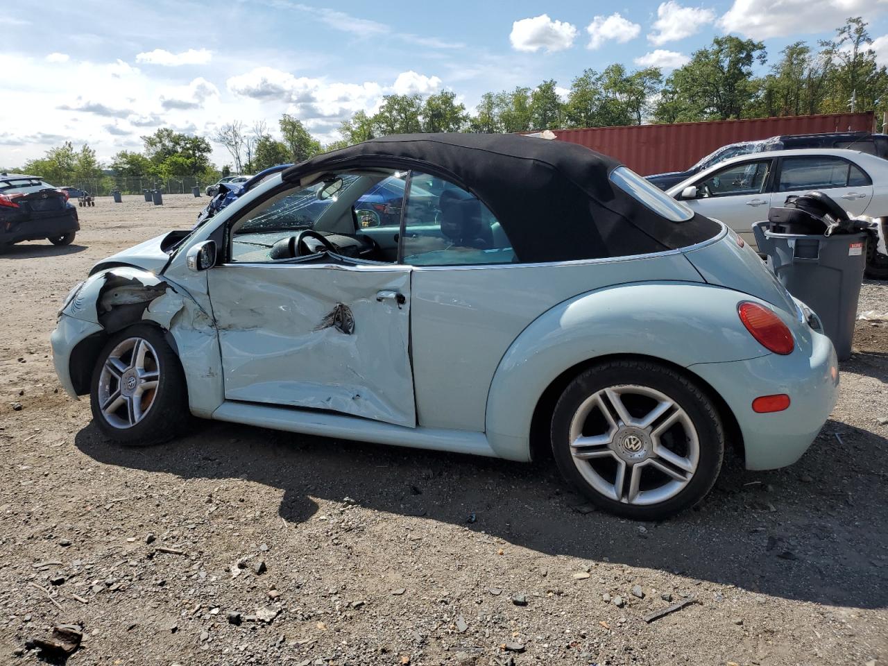 2005 Volkswagen New Beetle Gls Turquoise vin: 3VWCD31Y25M306142