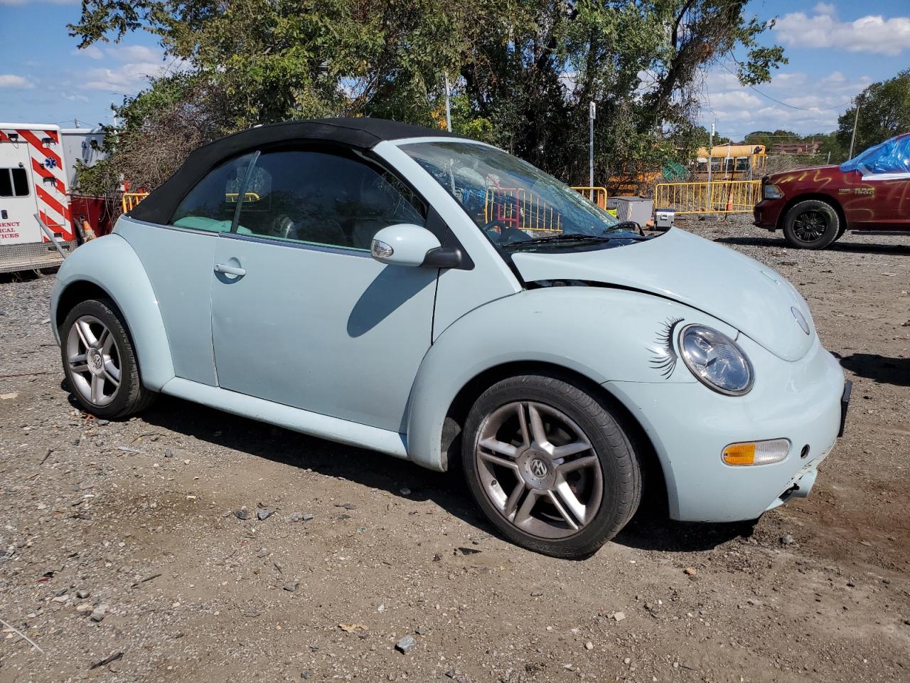 2005 Volkswagen New Beetle Gls Turquoise vin: 3VWCD31Y25M306142