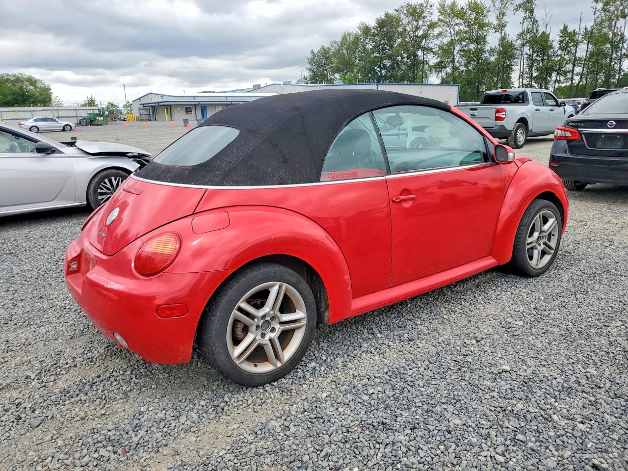 2004 Volkswagen New Beetle Gls Red vin: 3VWCD31Y34M341691