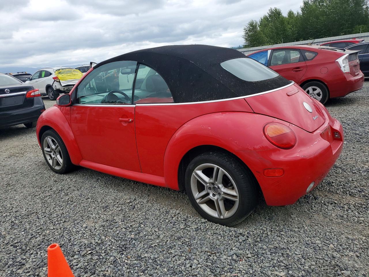 2004 Volkswagen New Beetle Gls Red vin: 3VWCD31Y34M341691