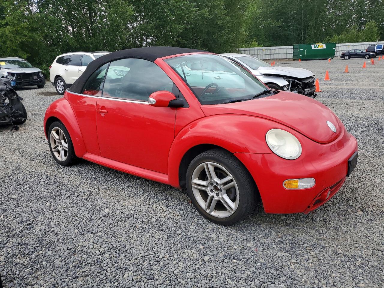 2004 Volkswagen New Beetle Gls Red vin: 3VWCD31Y34M341691