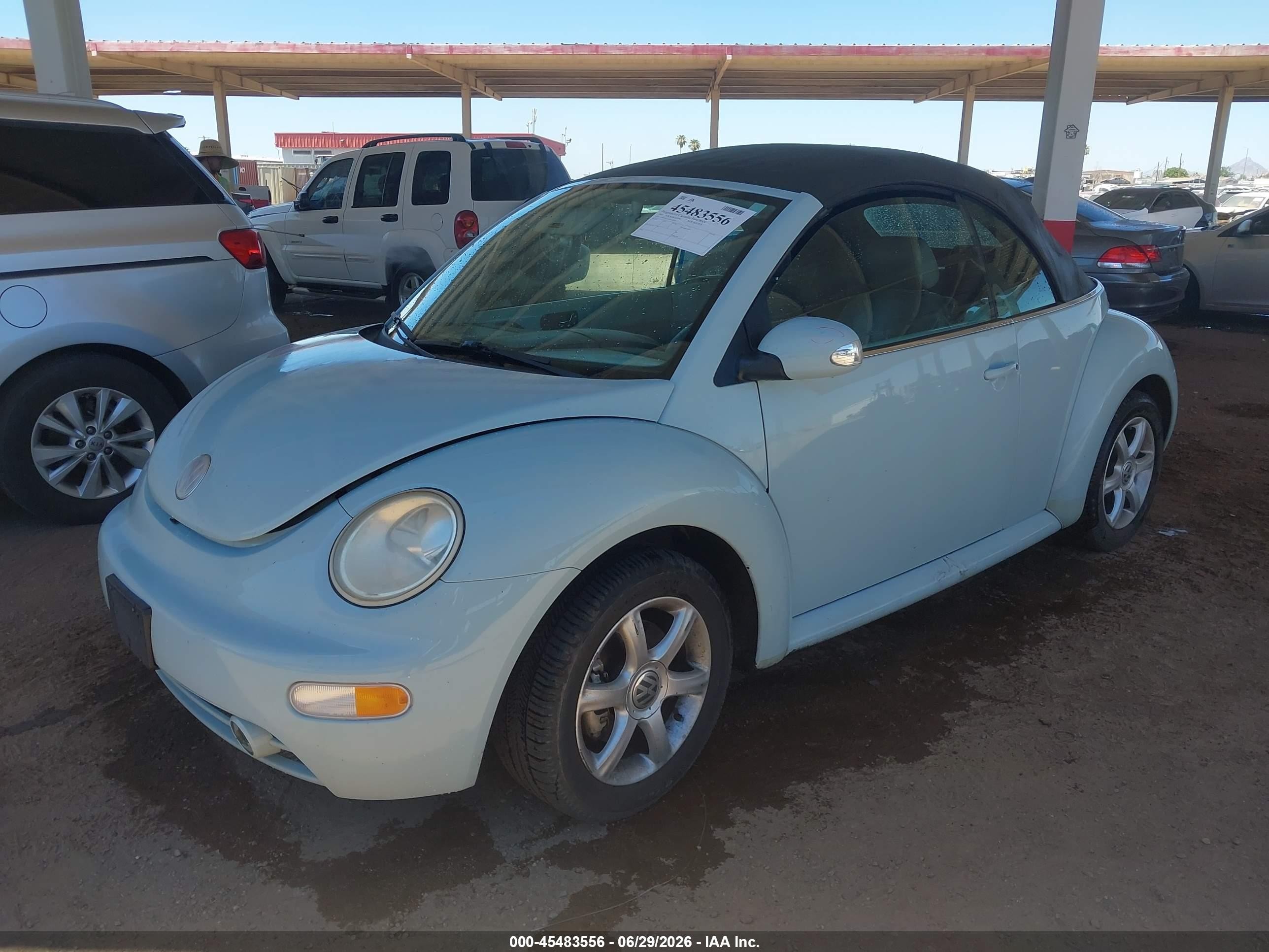 2005 Volkswagen New Beetle Gls 1.8t Light Blue vin: 3VWCD31Y35M356919